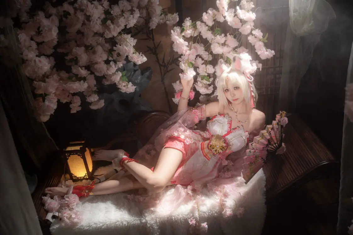 【胡桃cos】永劫無間櫻雲天女，頂著青島寒風凍出來的成片 - 第 5 張