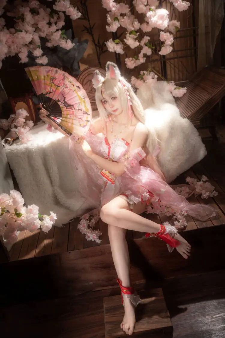 【胡桃cos】永劫無間櫻雲天女，頂著青島寒風凍出來的成片 - 第 6 張