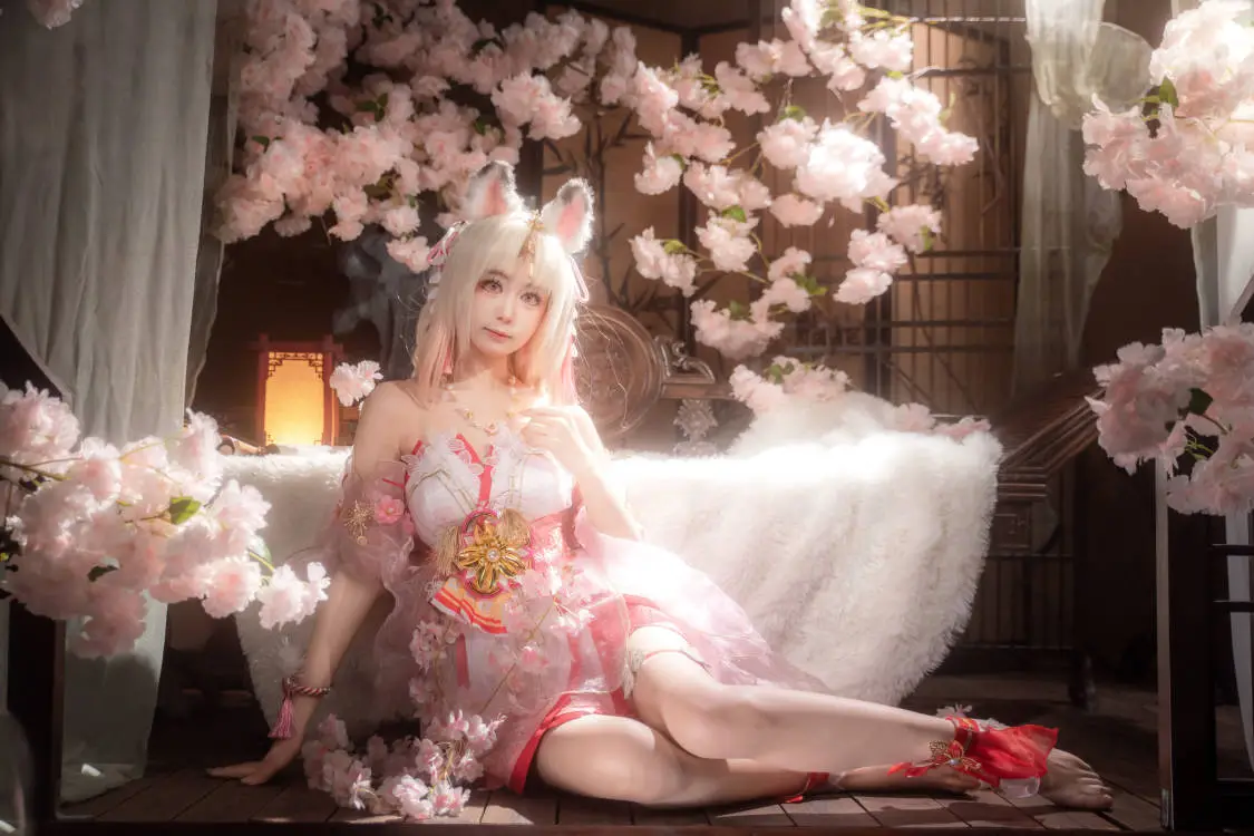 【胡桃cos】永劫無間櫻雲天女，頂著青島寒風凍出來的成片 - 第 8 張