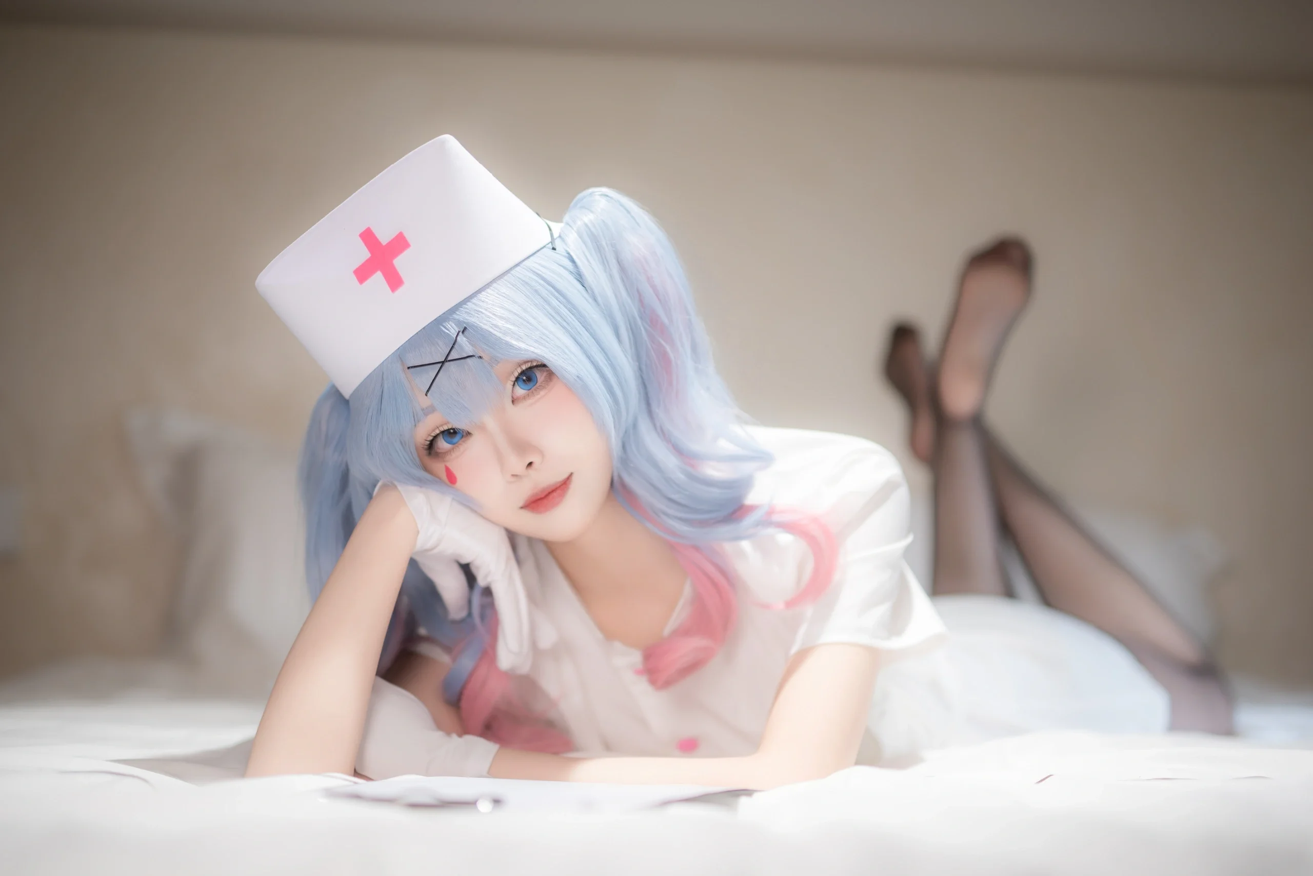 【初音未来cos】初音未来兔子洞护士服，沉浸式诊疗室里的个人写真 - 第 2 张