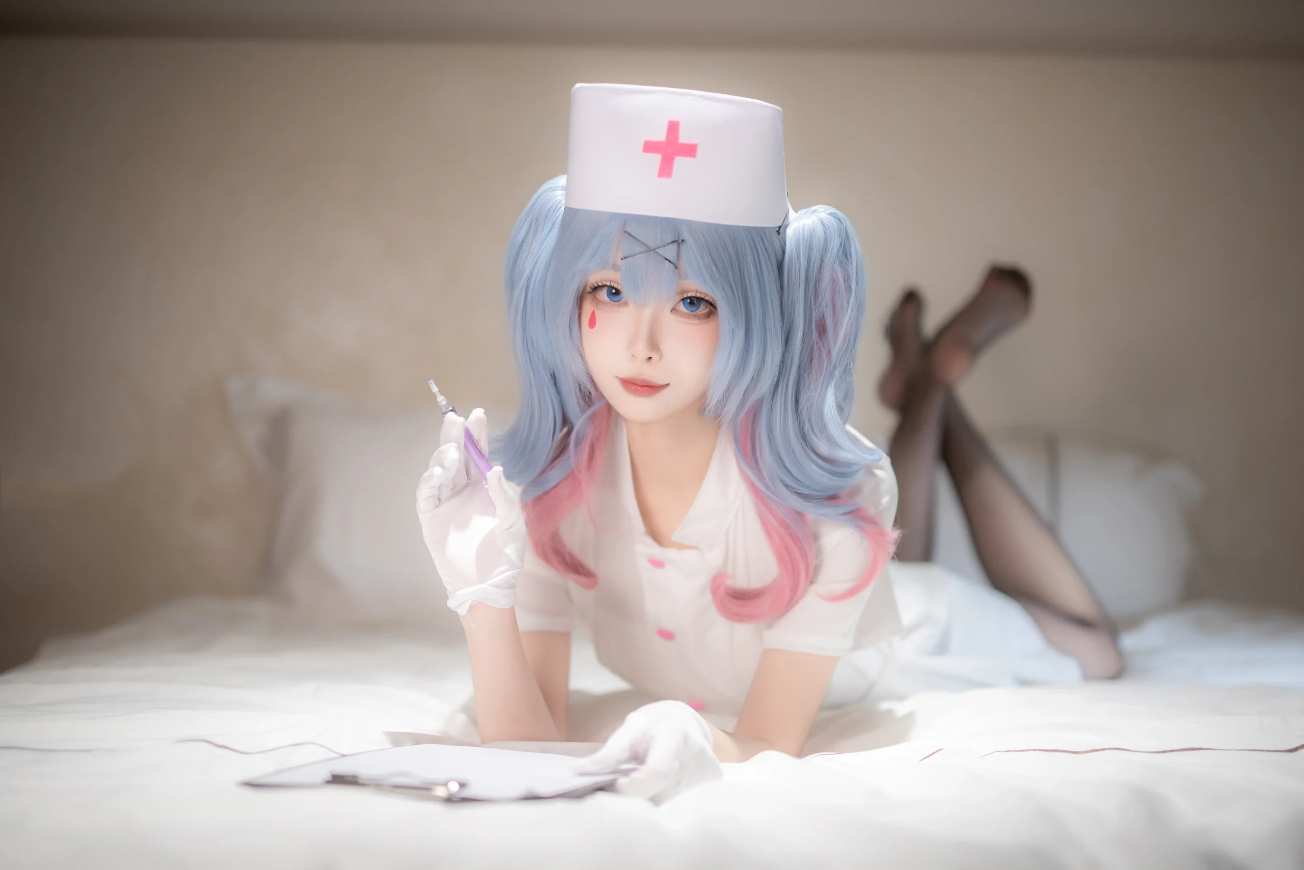 【初音未来cos】初音未来兔子洞护士服，沉浸式诊疗室里的个人写真 - 第 8 张