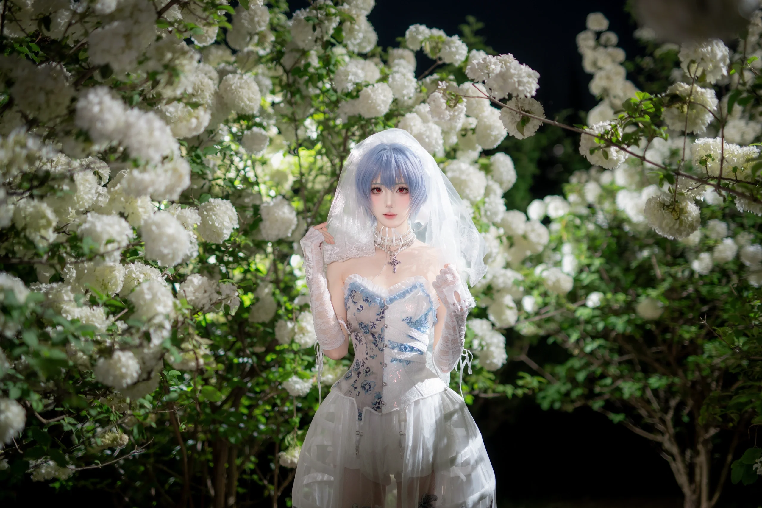 【綾波麗cos】重大虎溪木繡球下的夢幻之夜 - 第 9 張