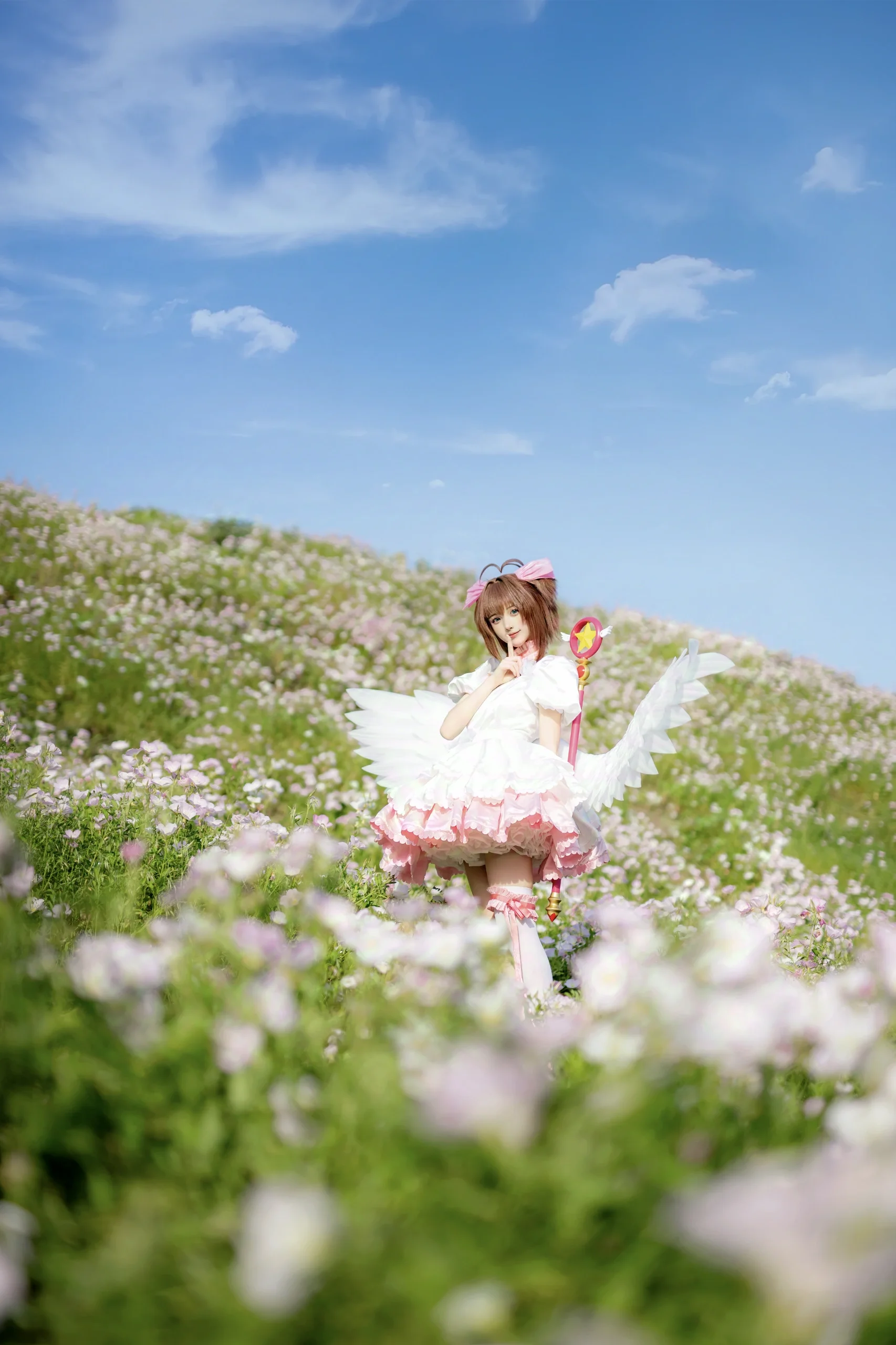 【木之本樱cos】竹溪河的月见草与D850的古早直出感 - 第 5 张
