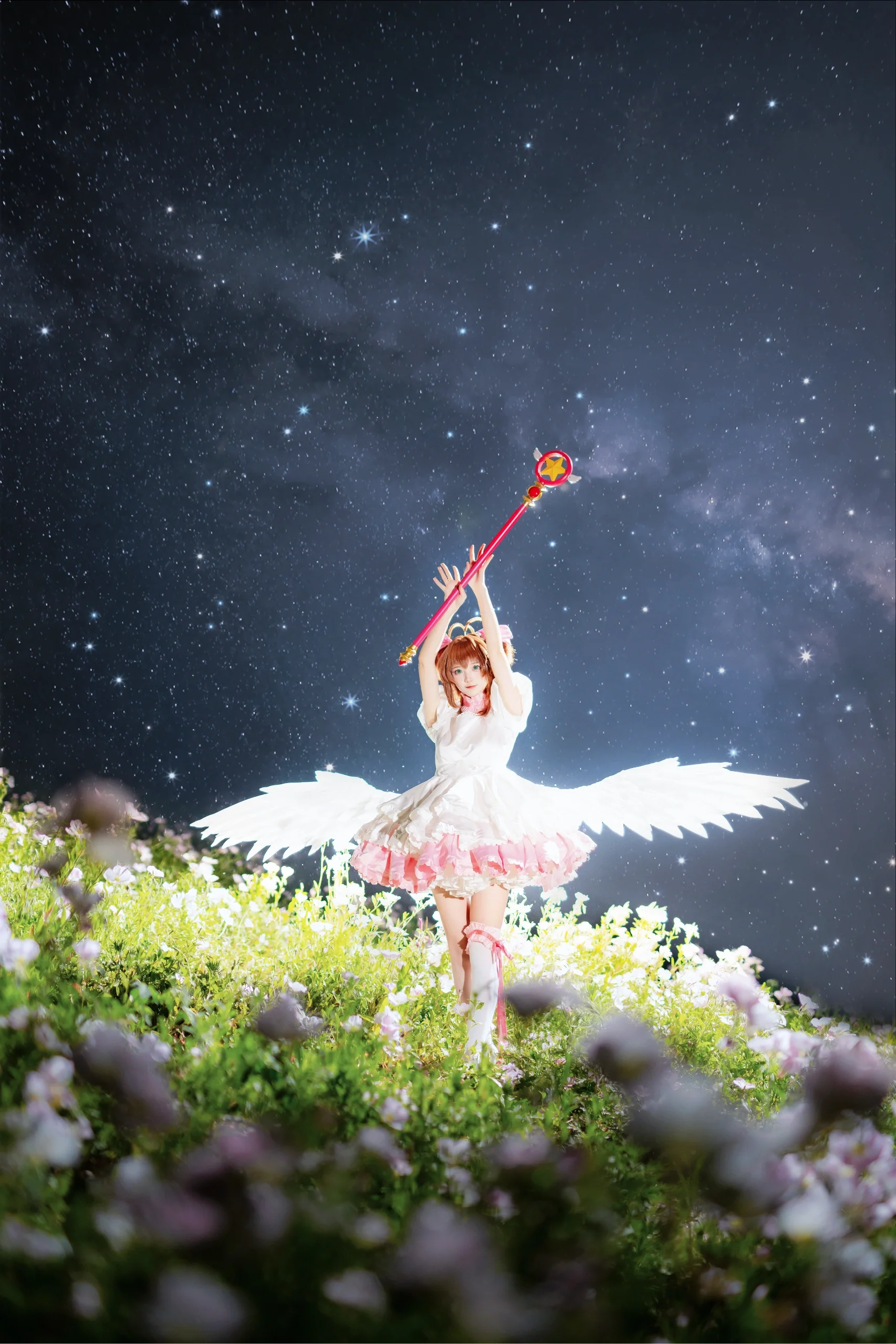【小樱cos】魔法少女樱的星光花海与纯白之翼 - 第 10 张