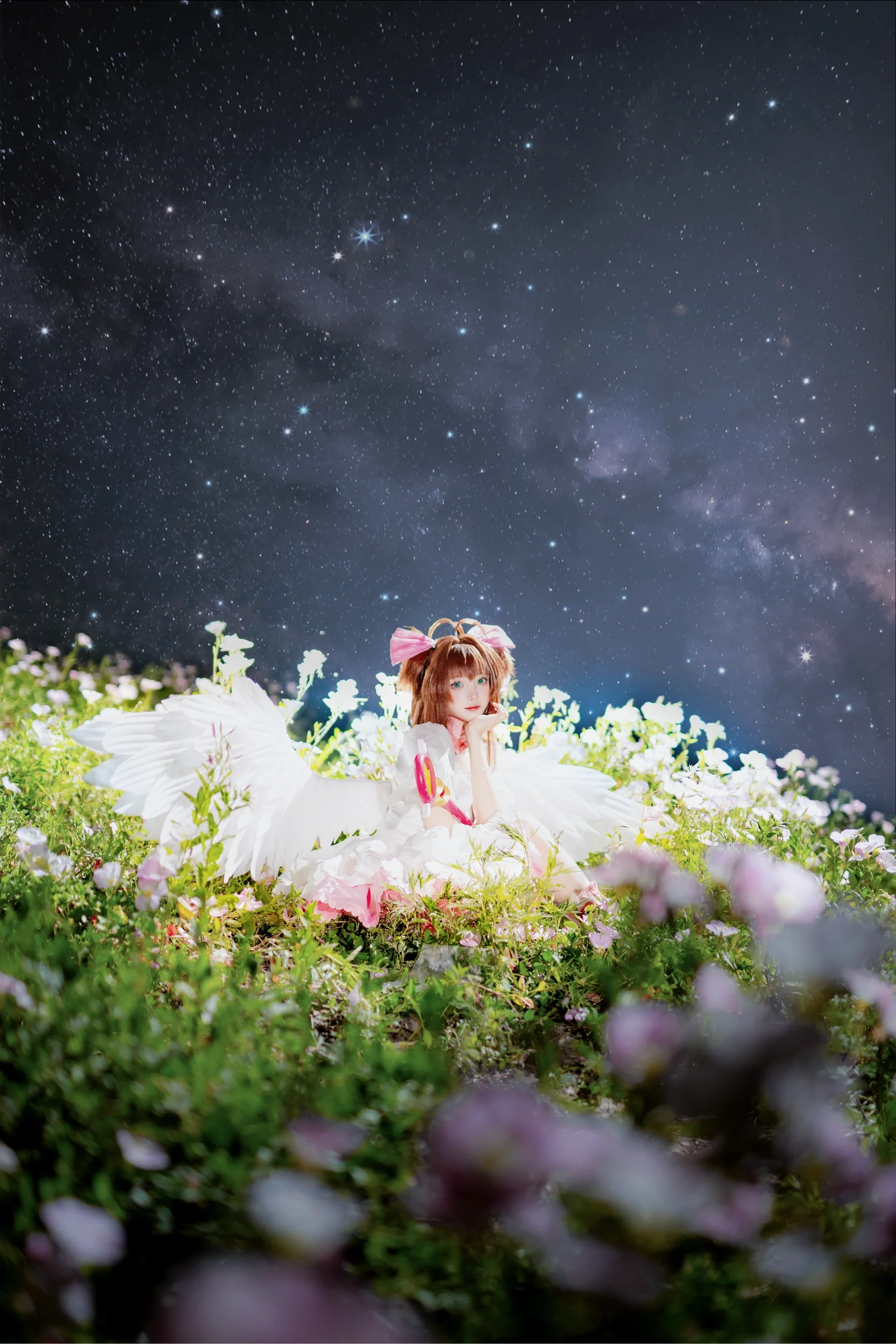 【小樱cos】魔法少女樱的星光花海与纯白之翼 - 第 4 张