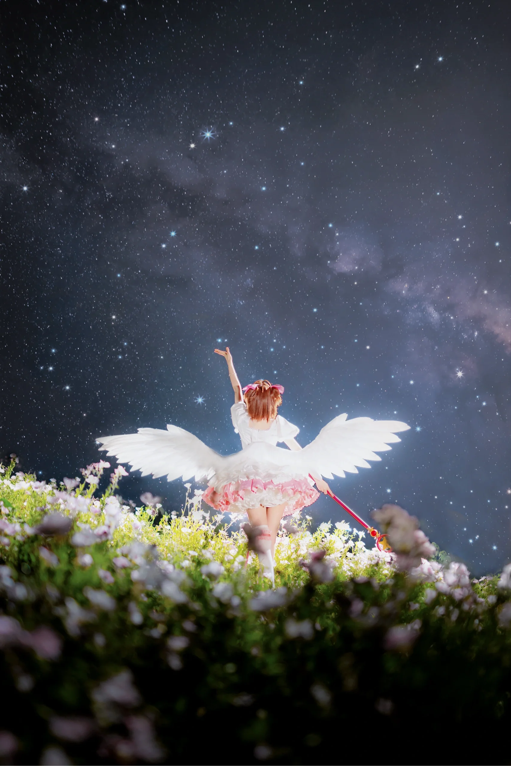 【小樱cos】魔法少女樱的星光花海与纯白之翼 - 第 5 张