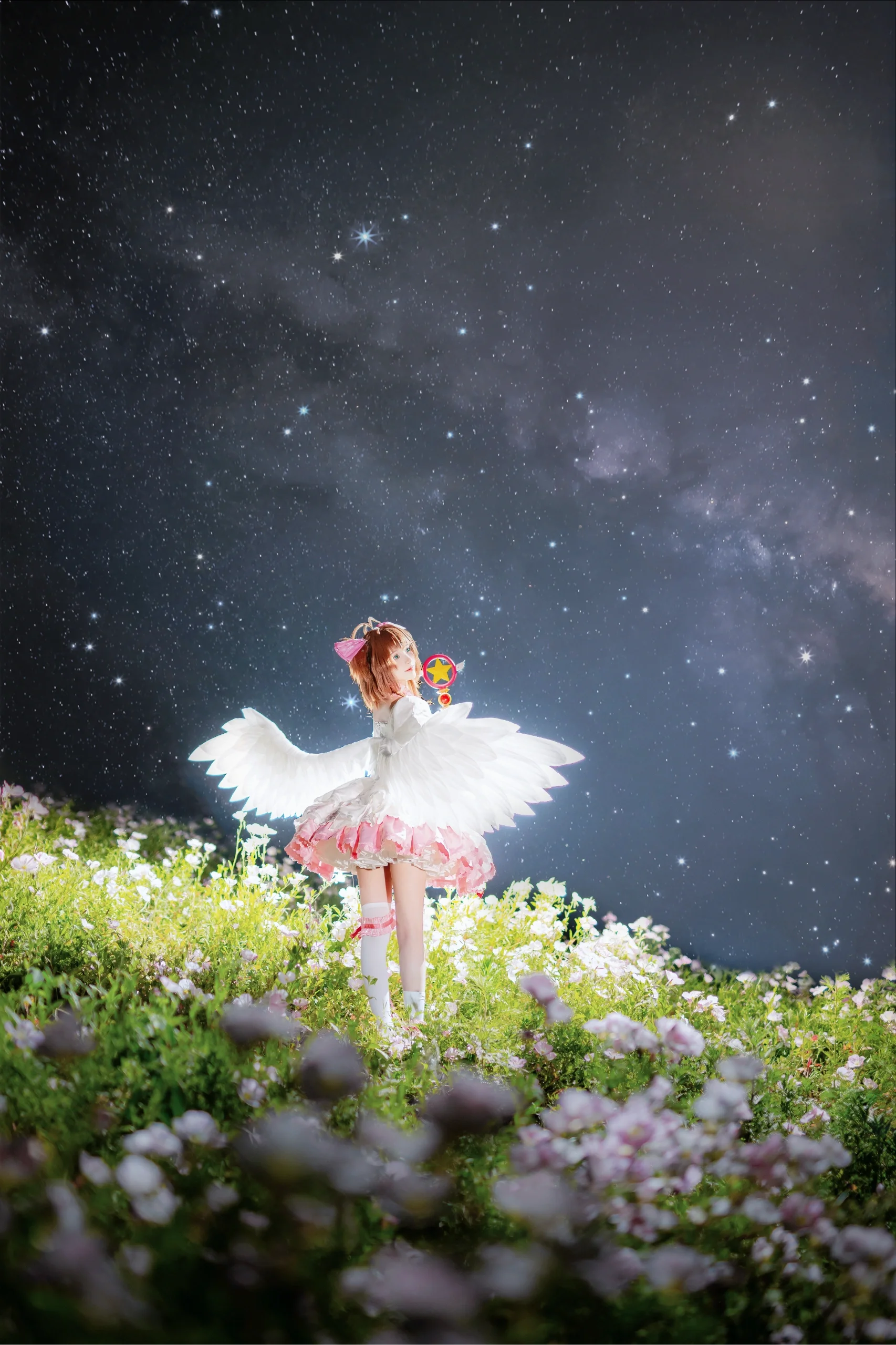 【小樱cos】魔法少女樱的星光花海与纯白之翼 - 第 6 张