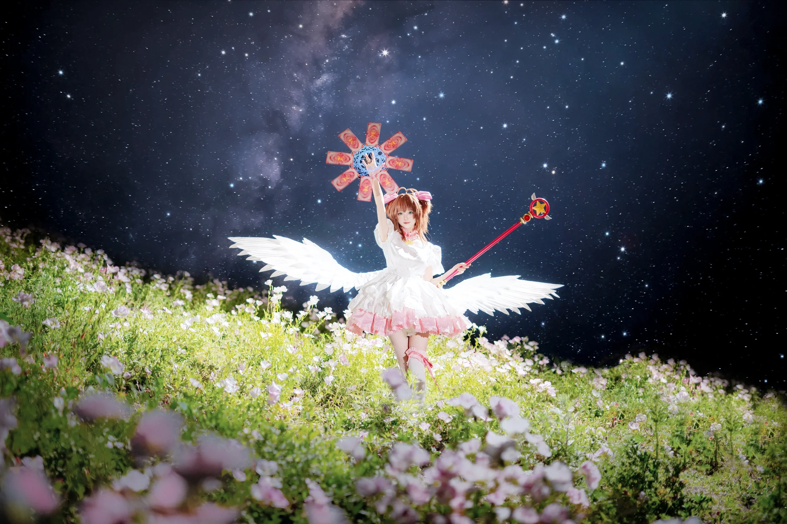【小樱cos】魔法少女樱的星光花海与纯白之翼 - 第 7 张