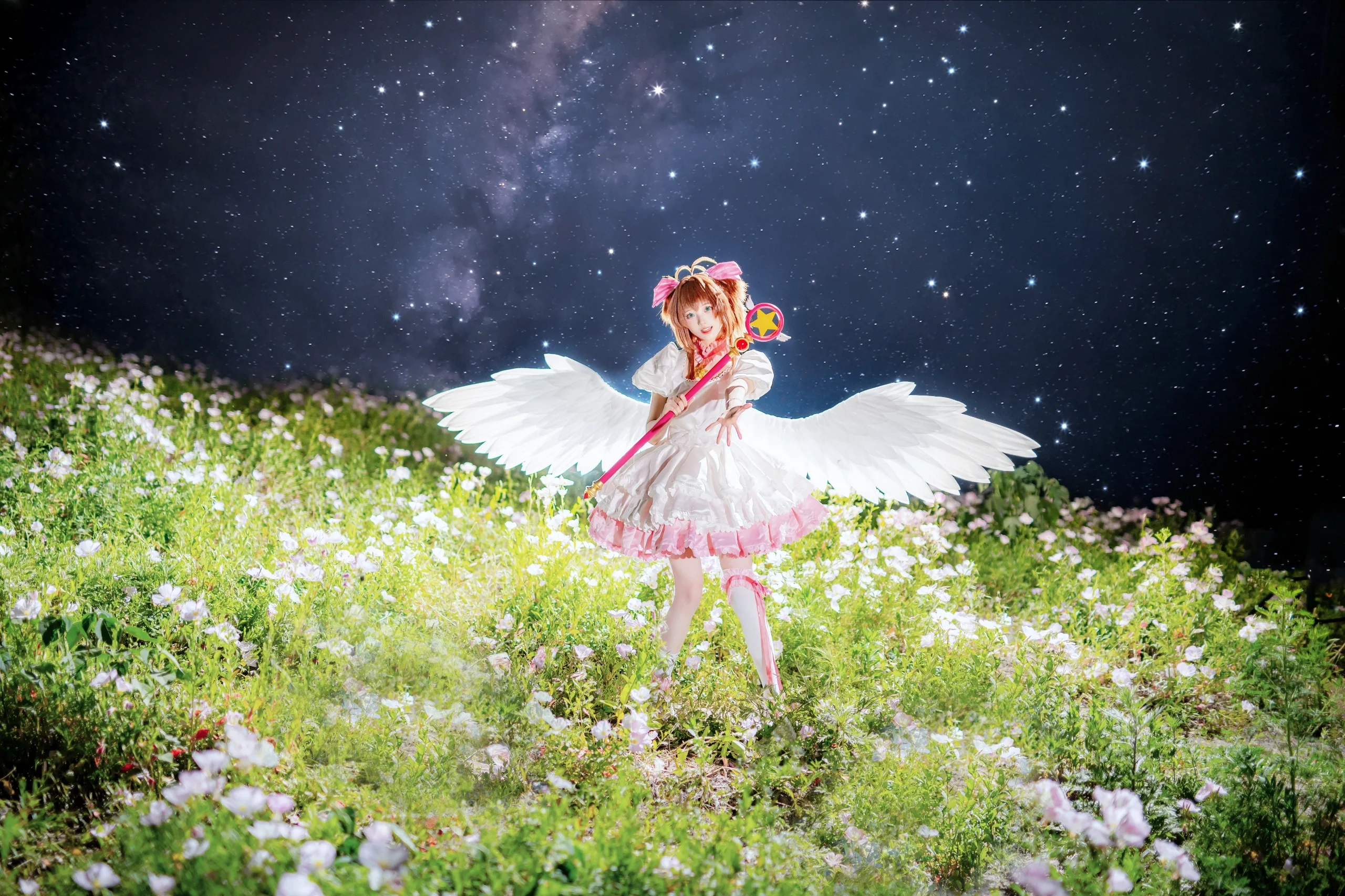 【小樱cos】魔法少女樱的星光花海与纯白之翼 - 第 8 张