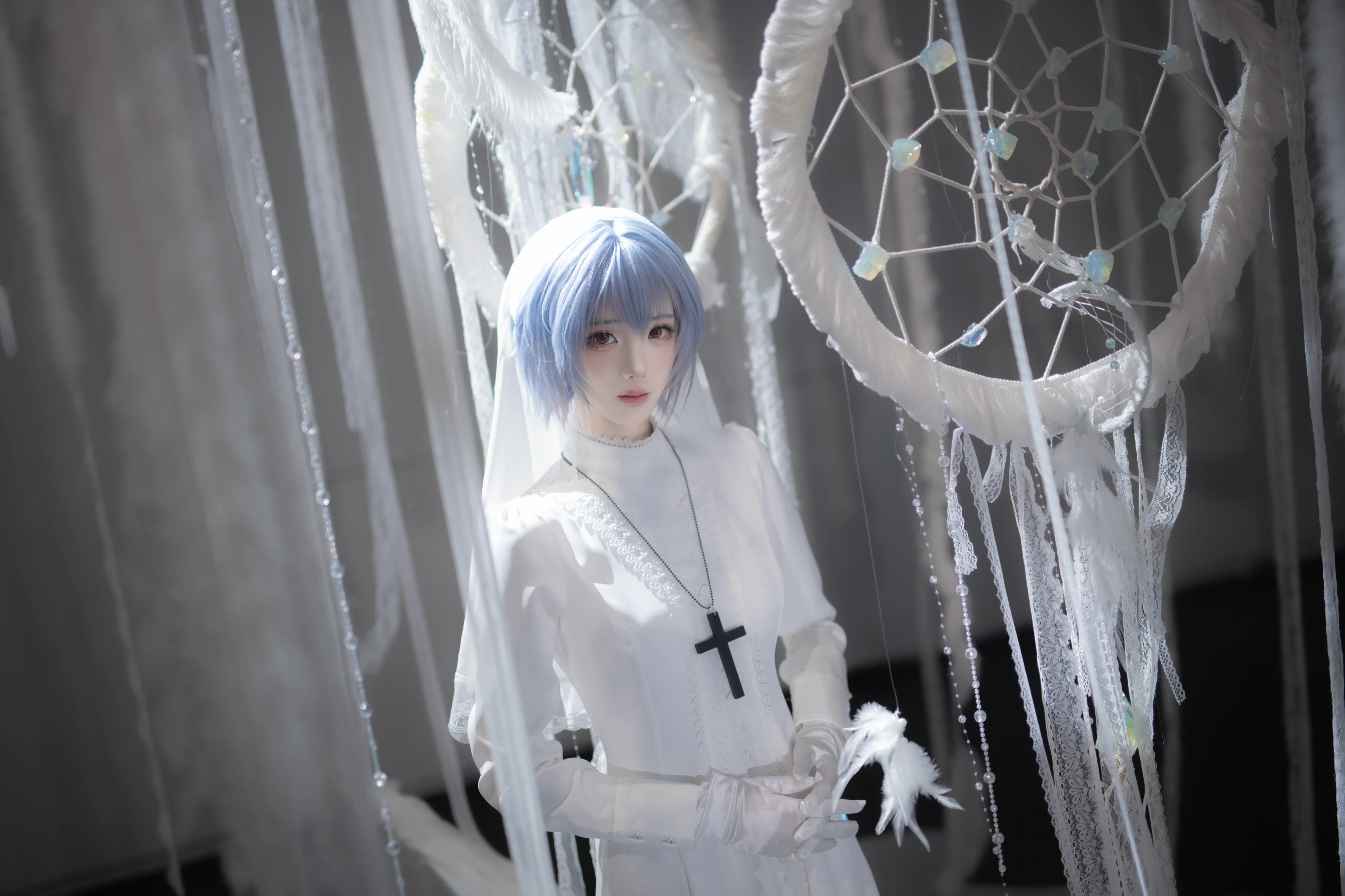 【綾波麗cos】新世紀福音戰士主題裡的純白寂靜 - 第 2 張