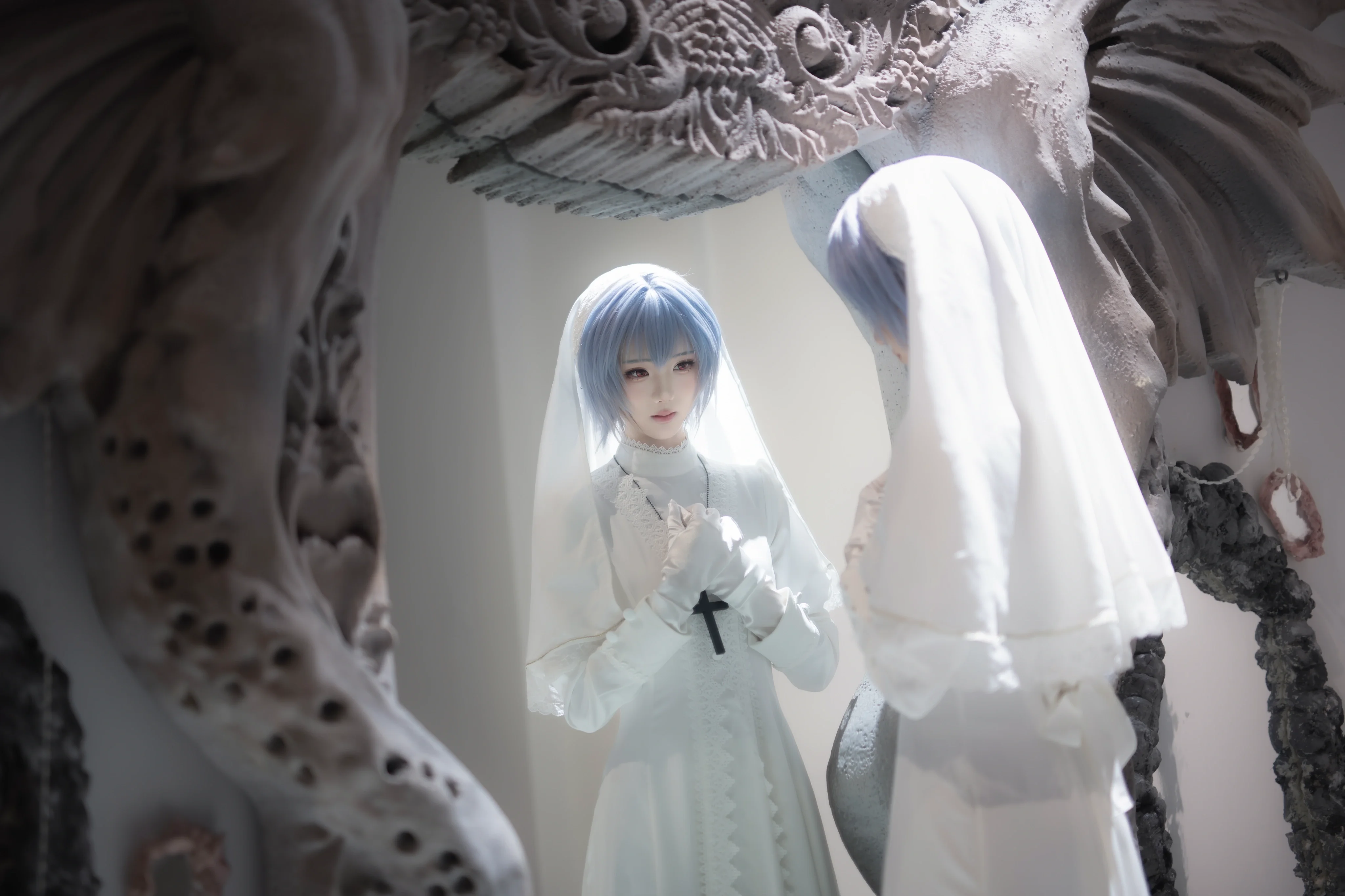 【綾波麗cos】新世紀福音戰士主題裡的純白寂靜 - 第 4 張