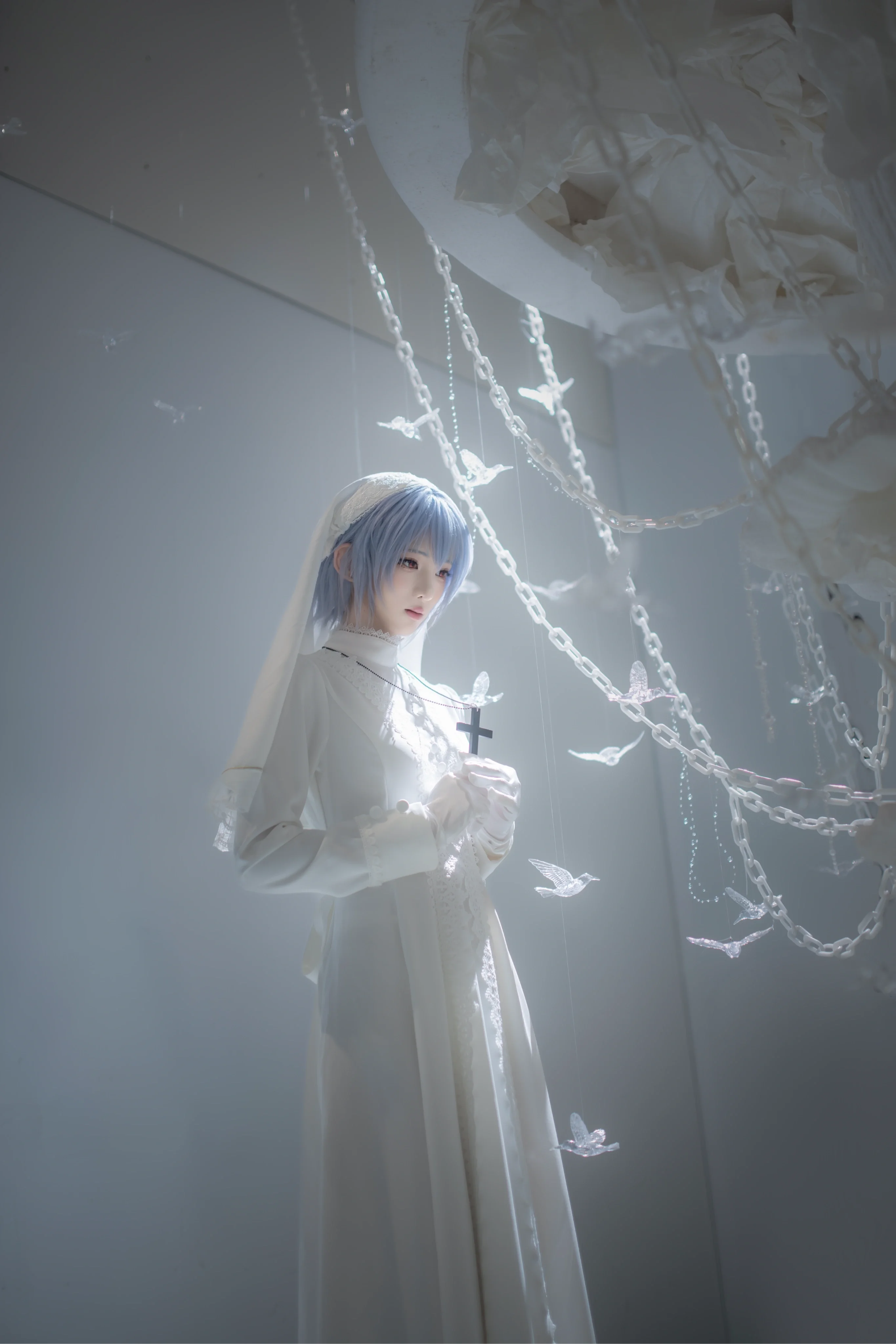 【綾波麗cos】新世紀福音戰士主題裡的純白寂靜 - 第 6 張