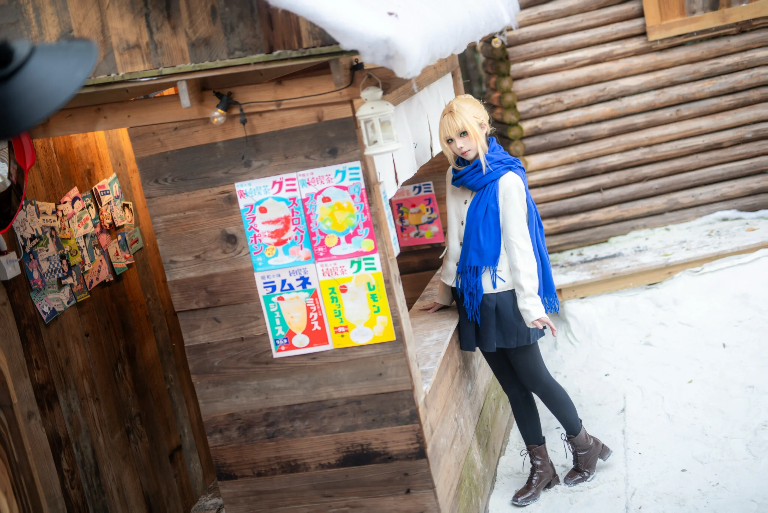 【Saber cos】Fate系列，冬日木屋裡的初雪記憶 - 第 9 張