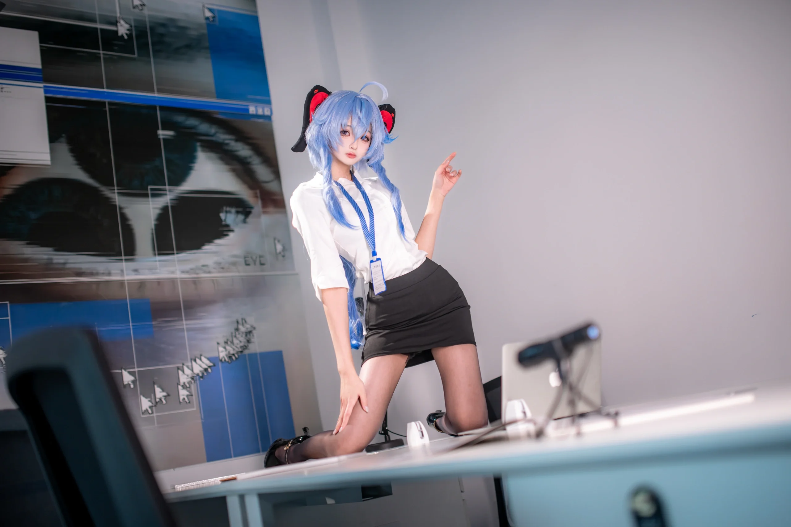 【甘雨cos】璃月秘书的加班日常，报表和黑丝一个都不能少 - 第 7 张
