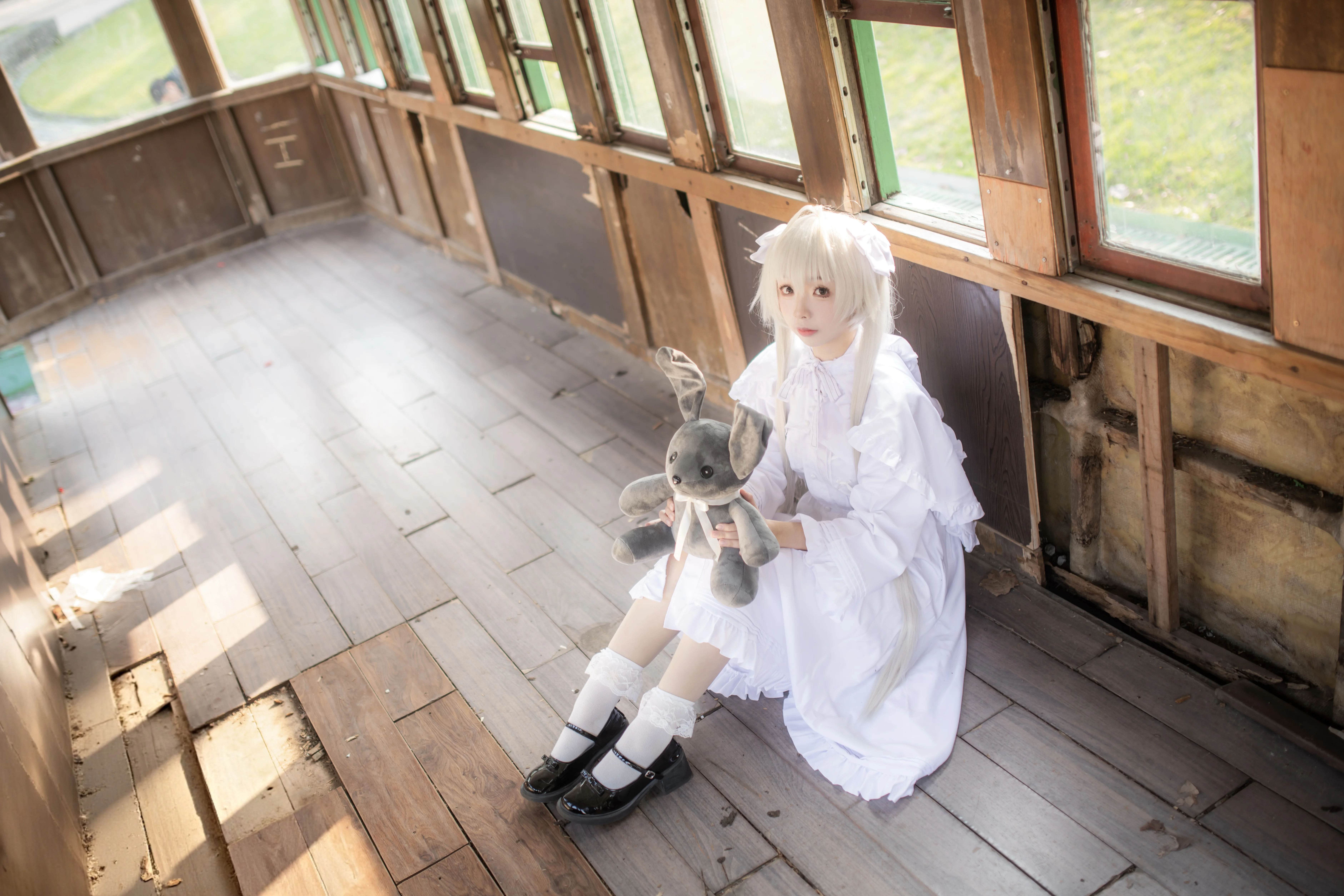 【春日野穹 コスプレ】ヨスガノソラのレトロ列車、静かな午後を切り取って - 10 枚目