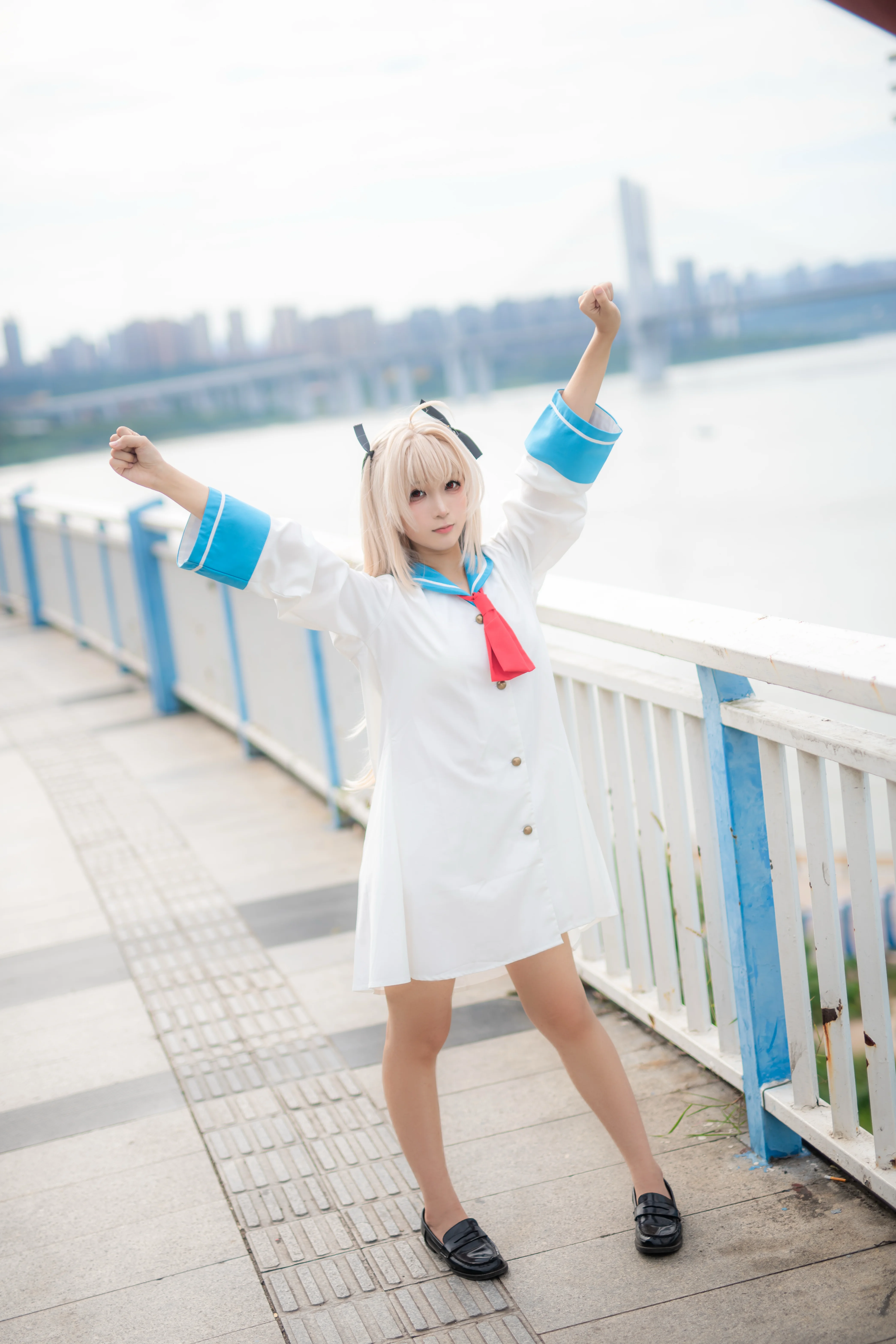 【亞託莉cos】白藍水手服與重慶江邊的清爽感 - 第 2 張