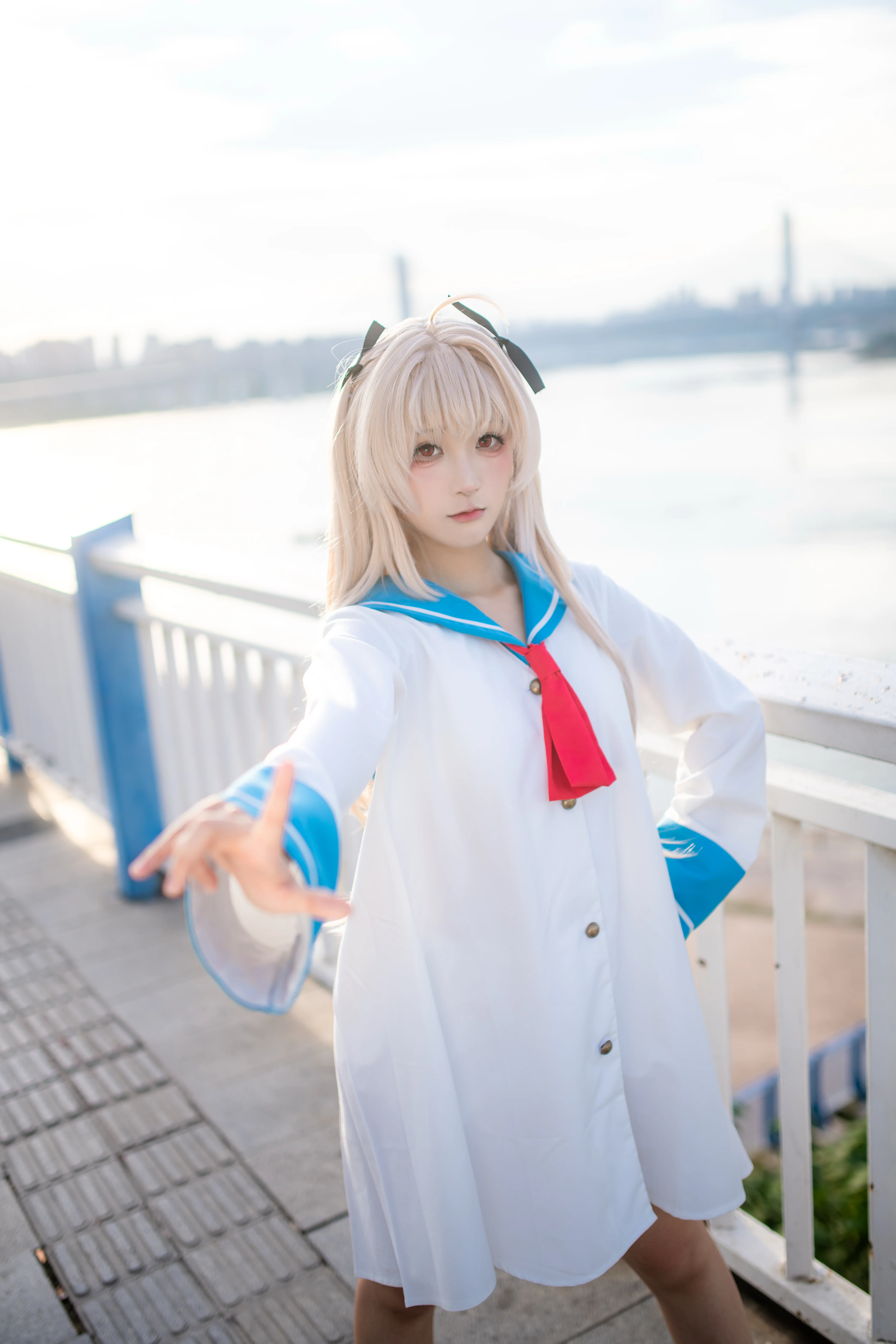 【亞託莉cos】白藍水手服與重慶江邊的清爽感 - 第 5 張