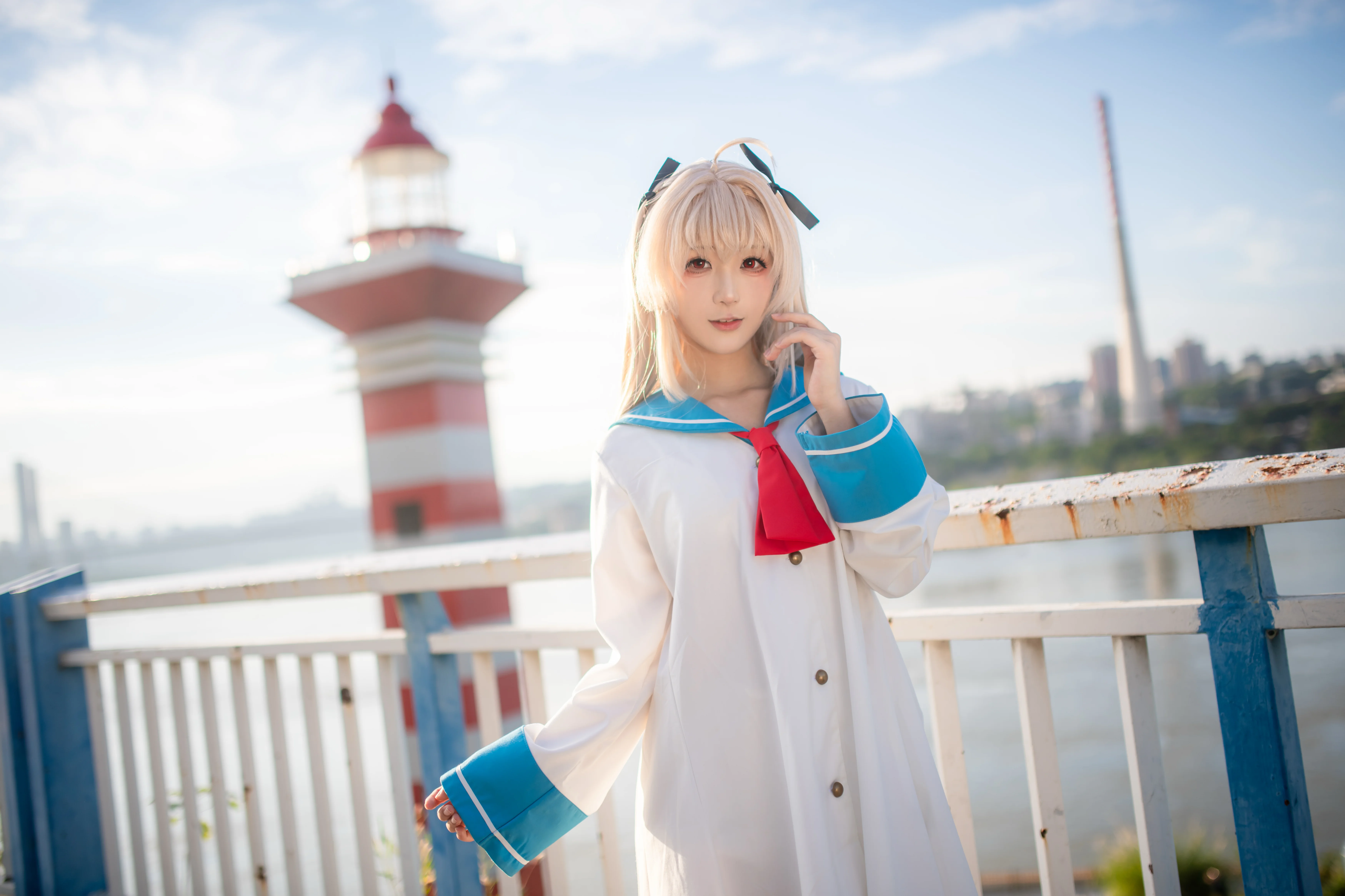 【亞託莉cos】白藍水手服與重慶江邊的清爽感 - 第 7 張