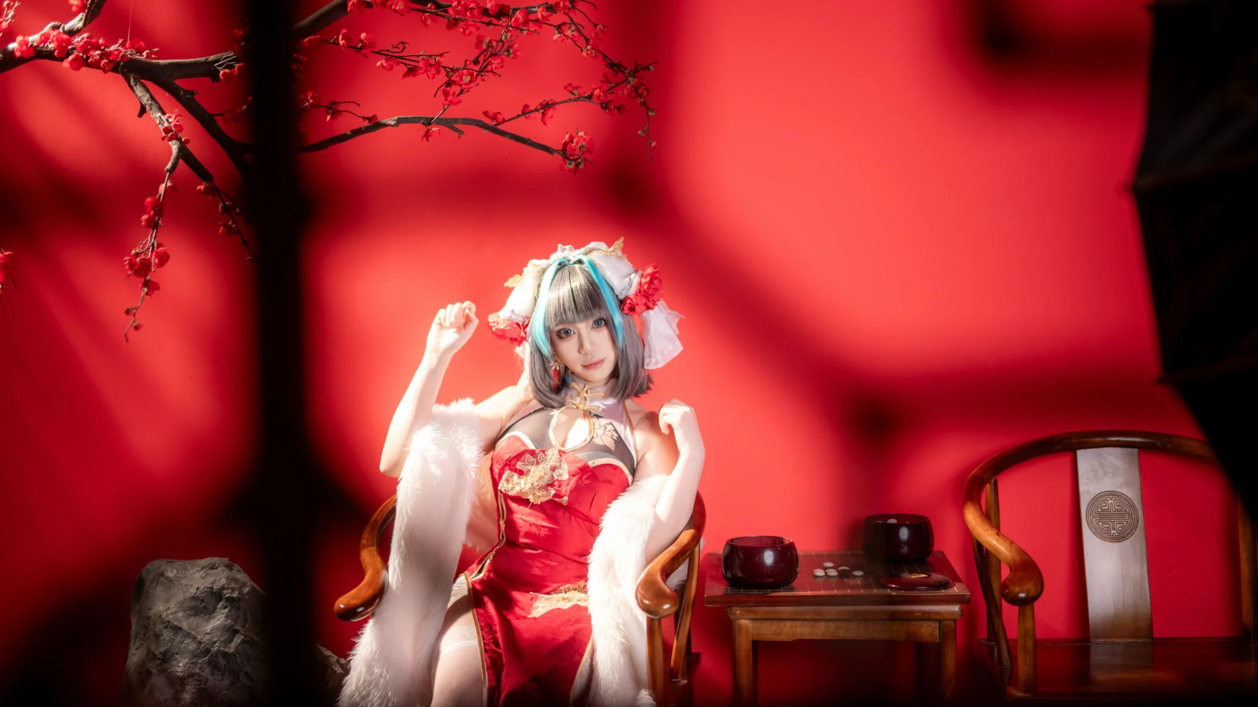 【柴郡cos】碧蓝航线的年味，红红火火迎新春 - 第 2 张