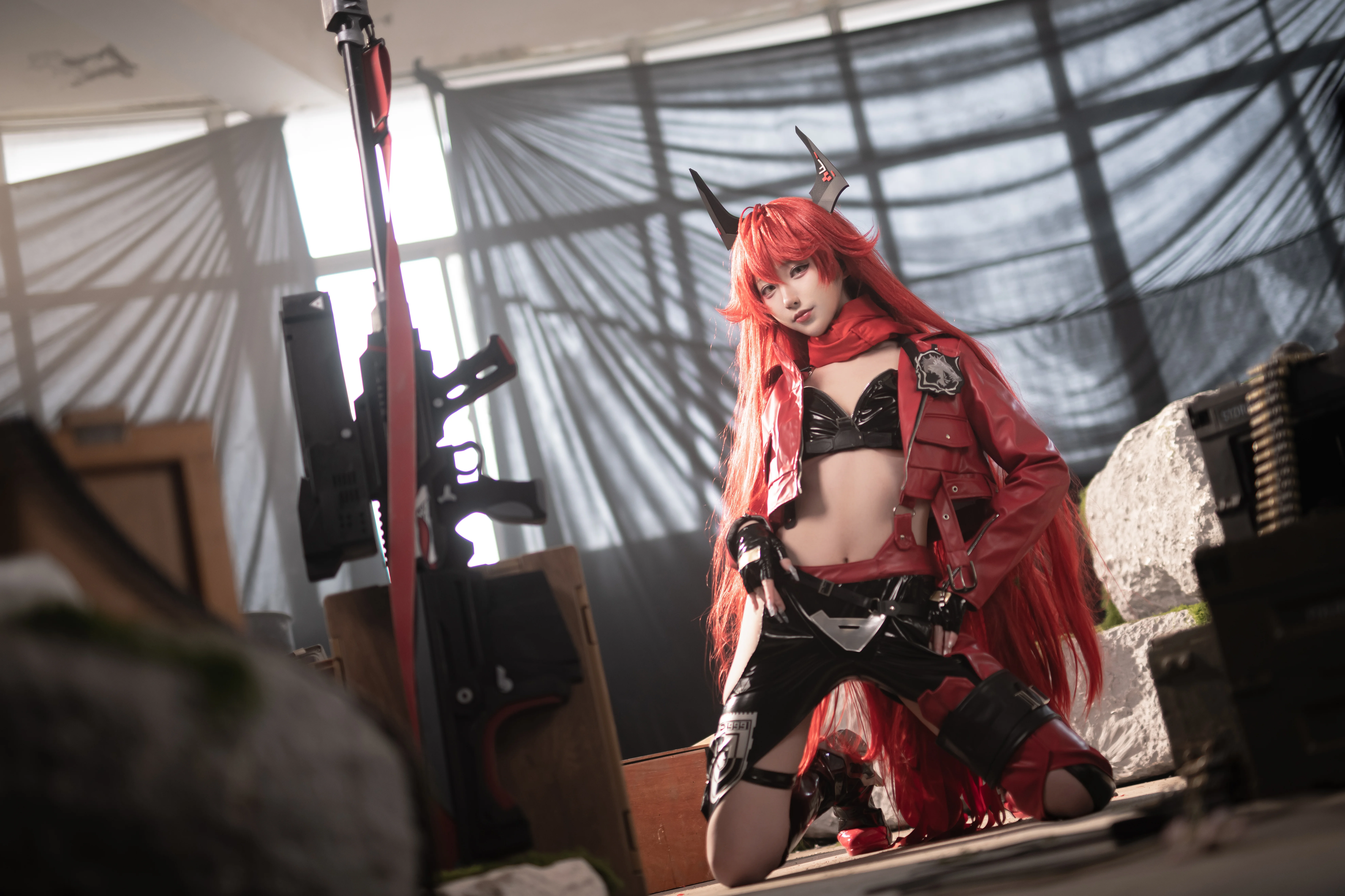【nikke小红帽cos】废墟中的红色猎手 - 第 2 张