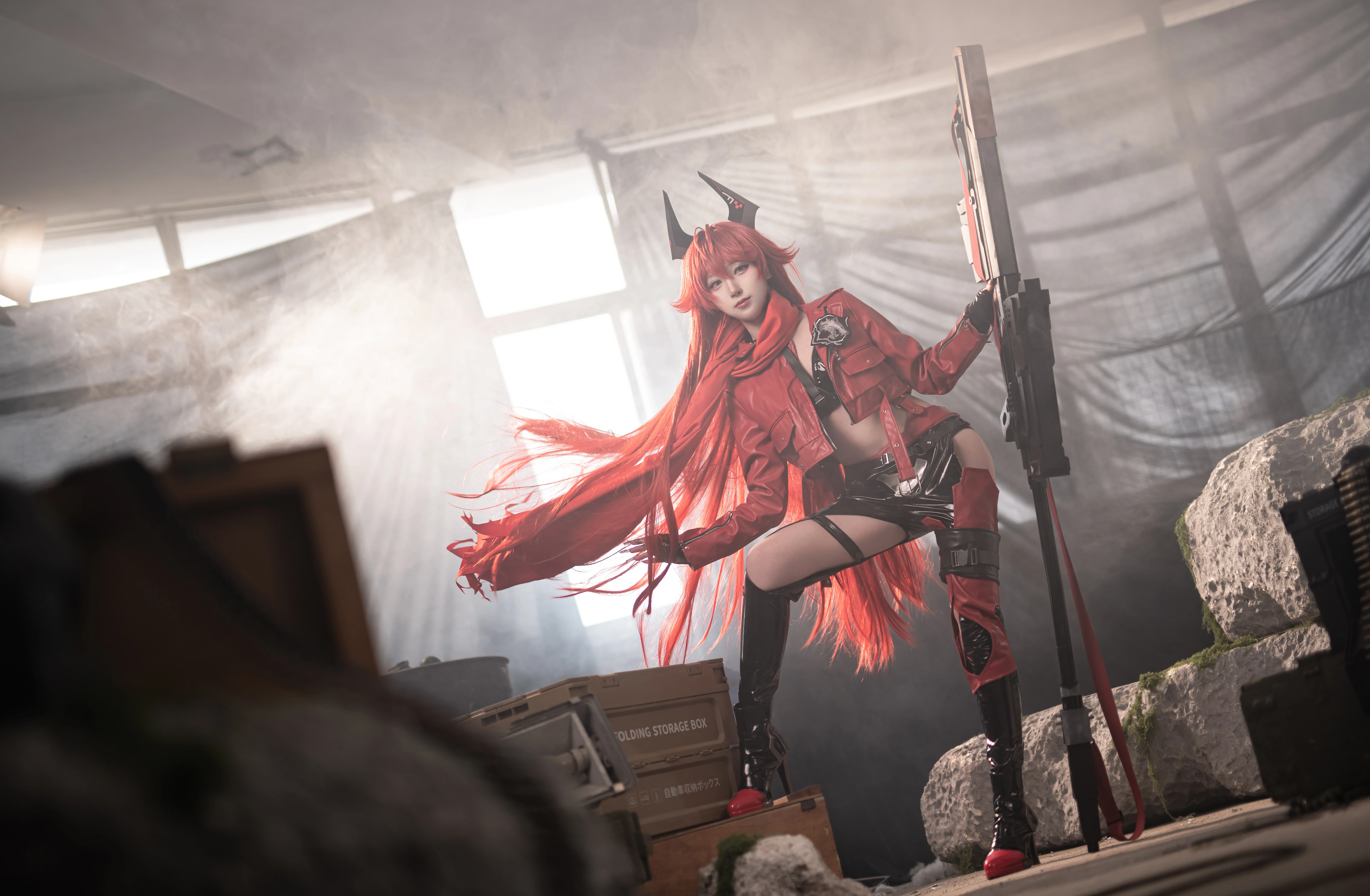 【nikke小红帽cos】废墟中的红色猎手