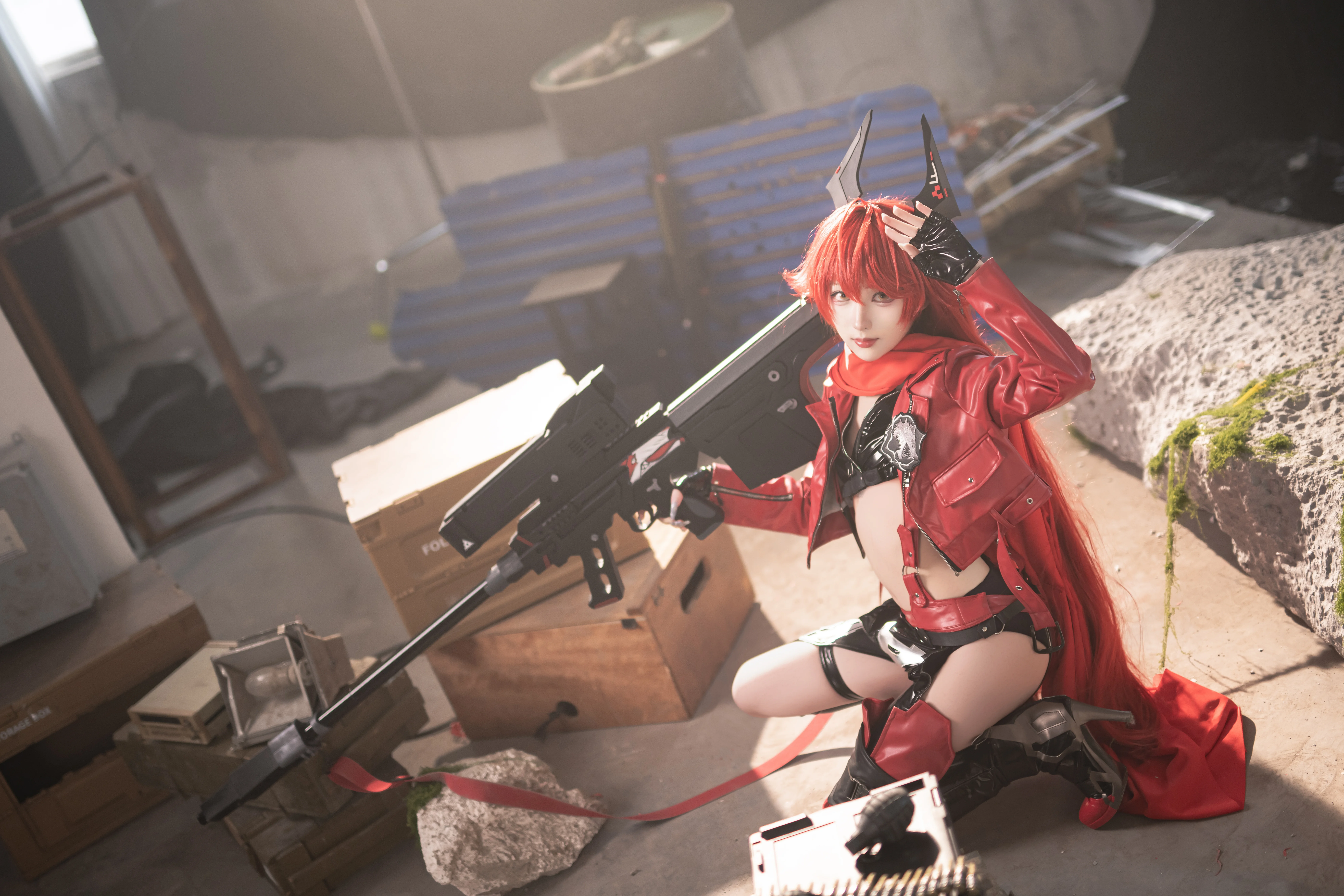 【nikke小红帽cos】废墟中的红色猎手 - 第 7 张