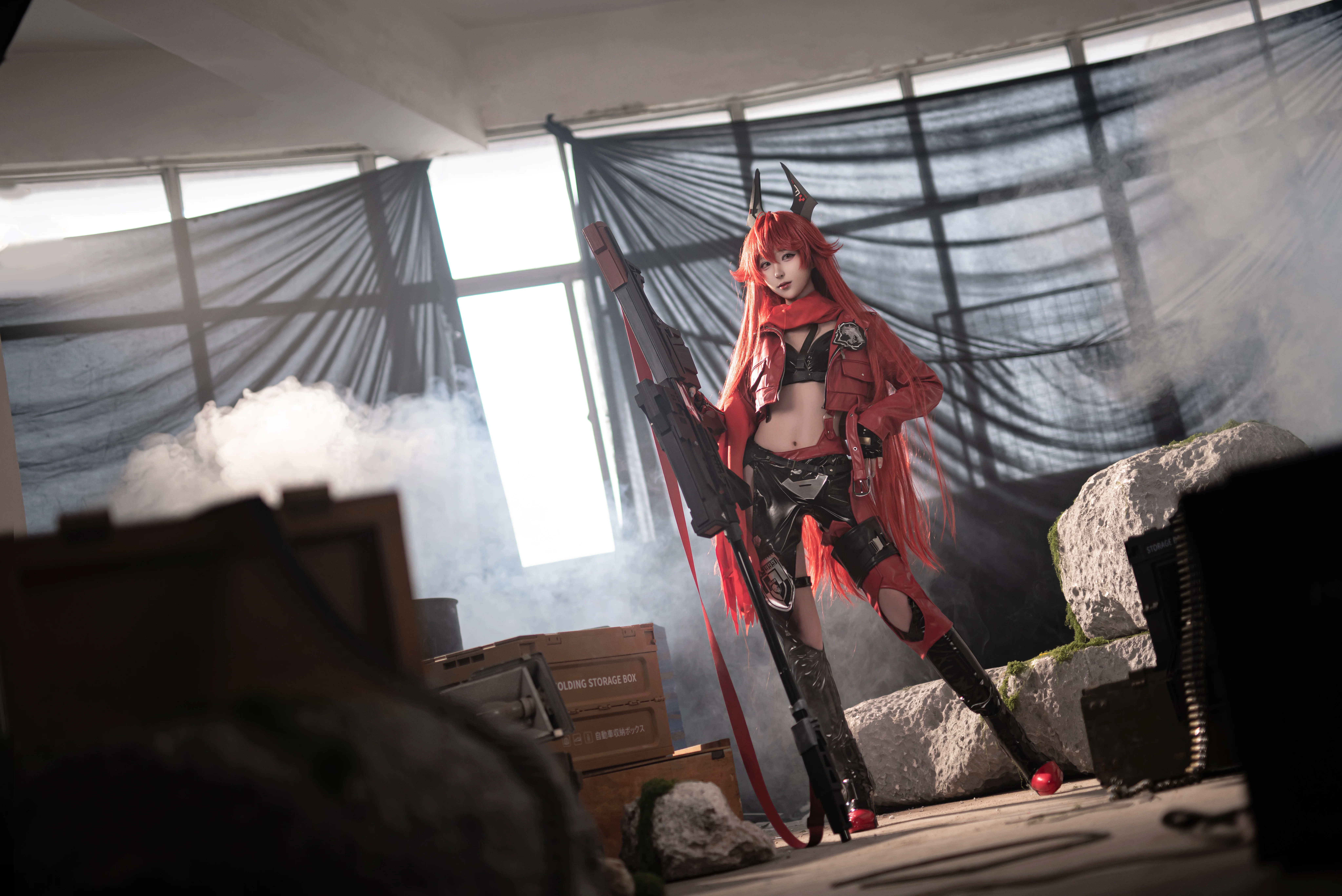 【nikke小红帽cos】废墟中的红色猎手 - 第 9 张