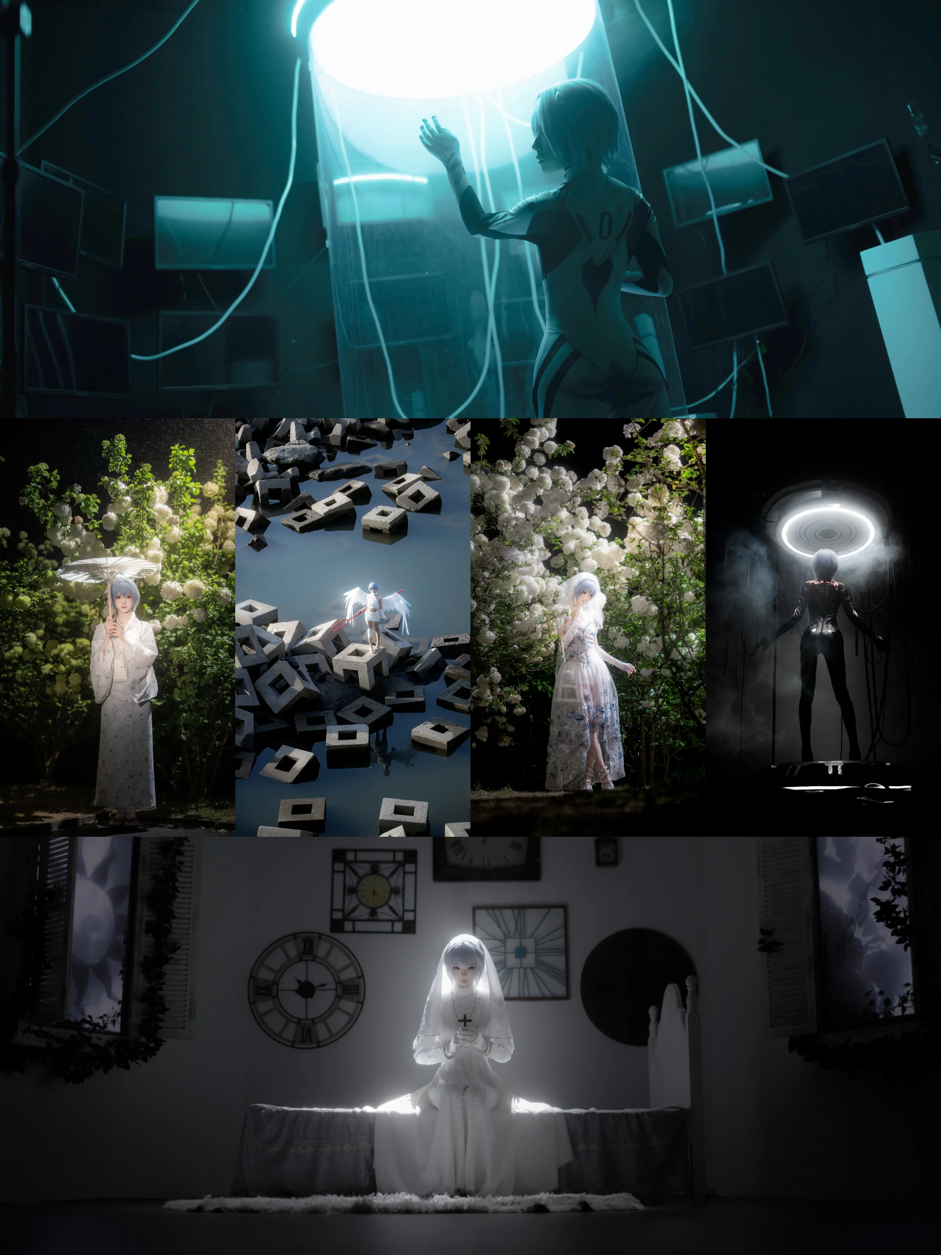 【绫波丽cos】《新世纪福音战士》绫波丽的一周年六组摄影记录 - 第 1 张