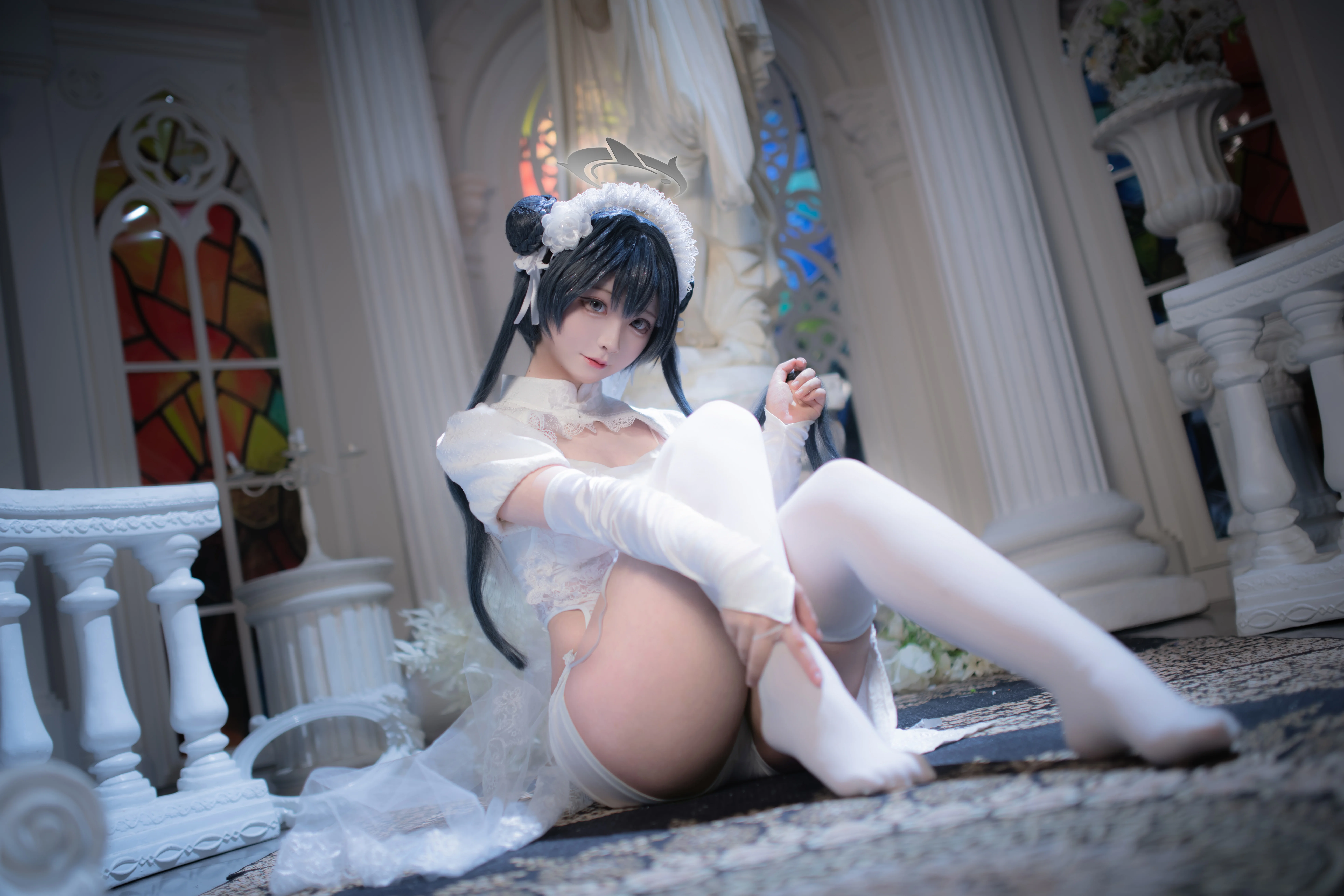 【妃咲cos】蔚蓝档案花嫁造型，等候sensei的白无垢风 - 第 15 张