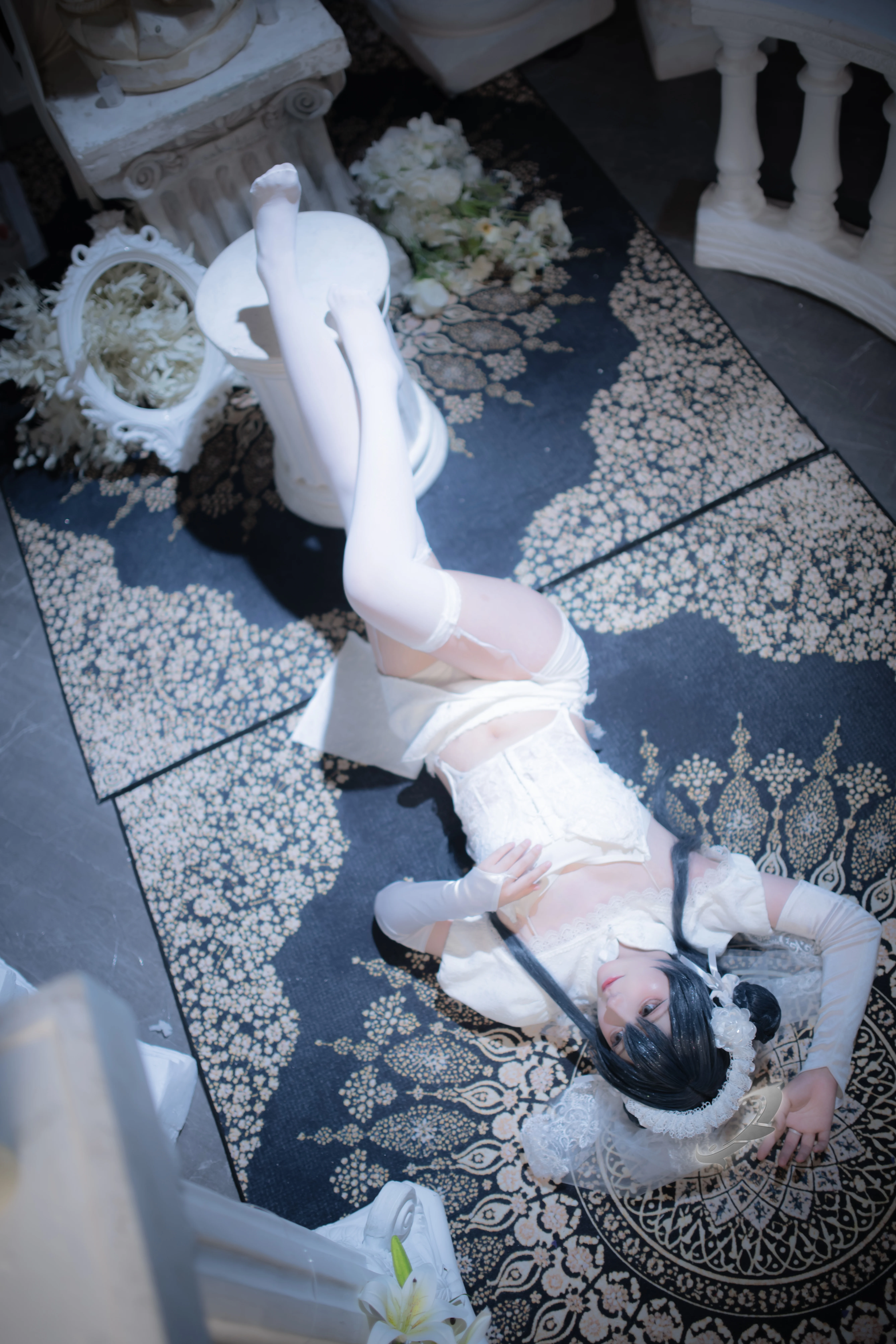 【妃咲cos】蔚蓝档案花嫁造型，等候sensei的白无垢风 - 第 8 张