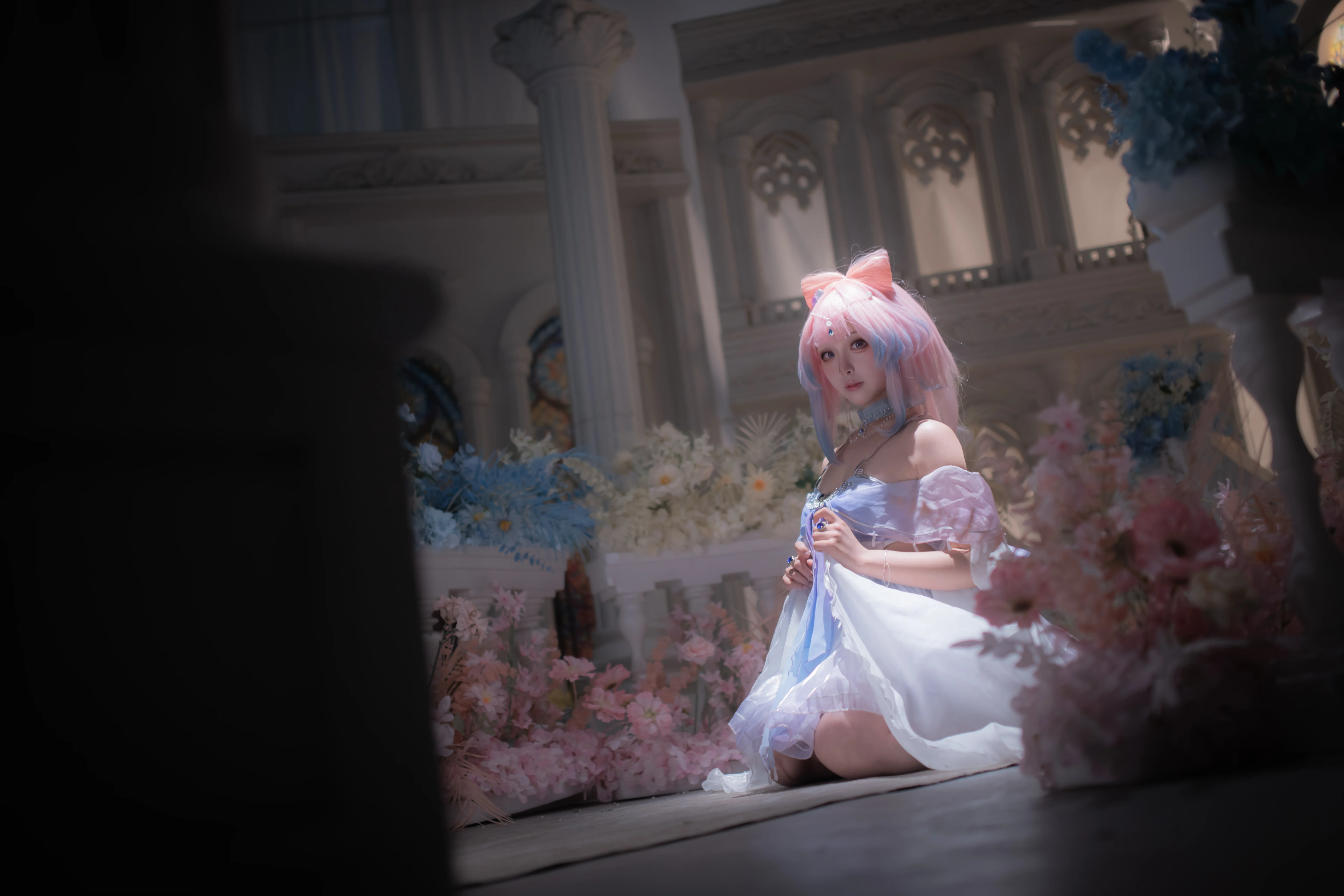 【珊瑚宮心海cos】原神裡的水色少女，教堂逆光氛圍感正片 - 第 3 張