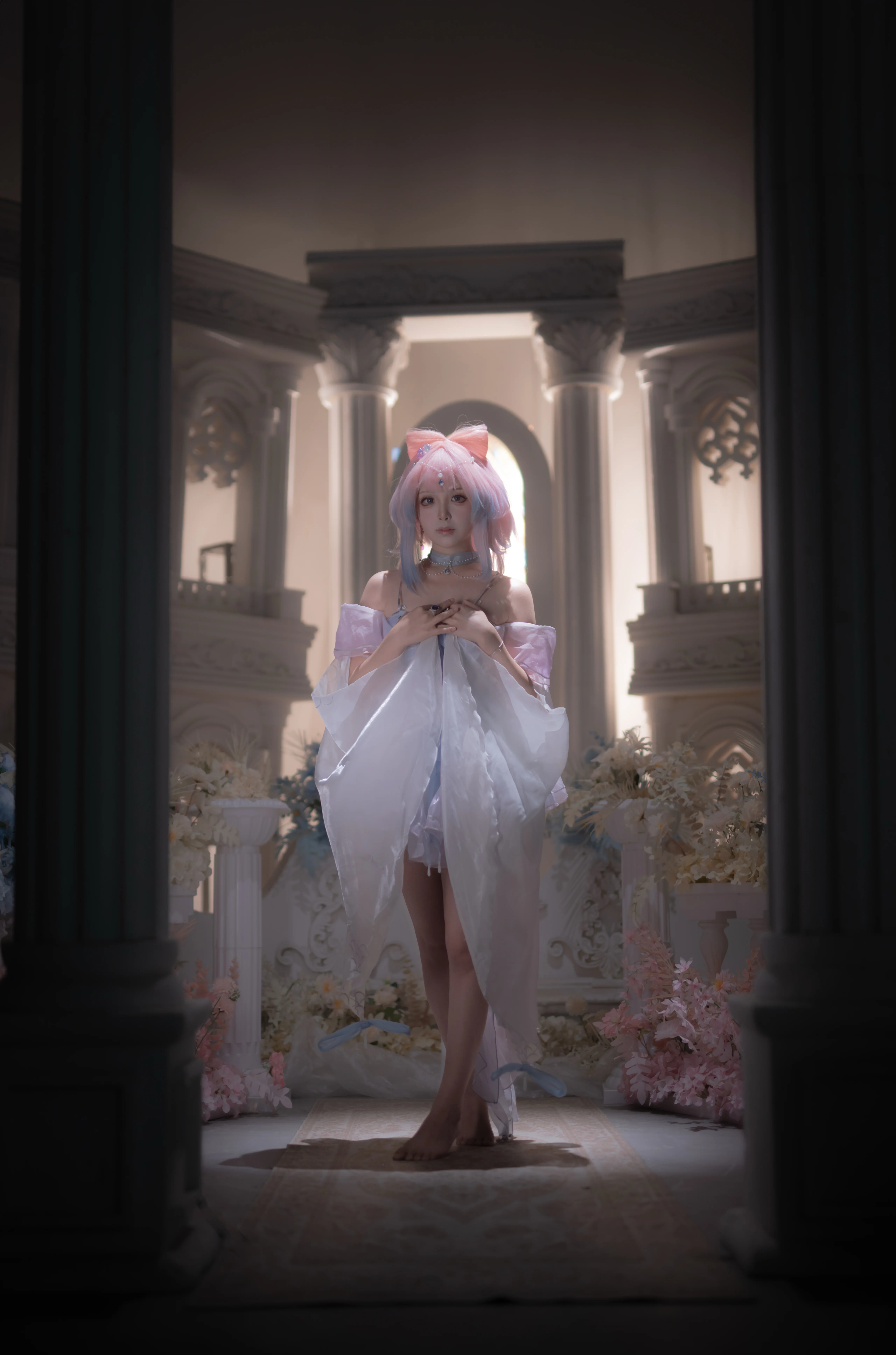 【珊瑚宮心海cos】原神裡的水色少女，教堂逆光氛圍感正片 - 第 7 張