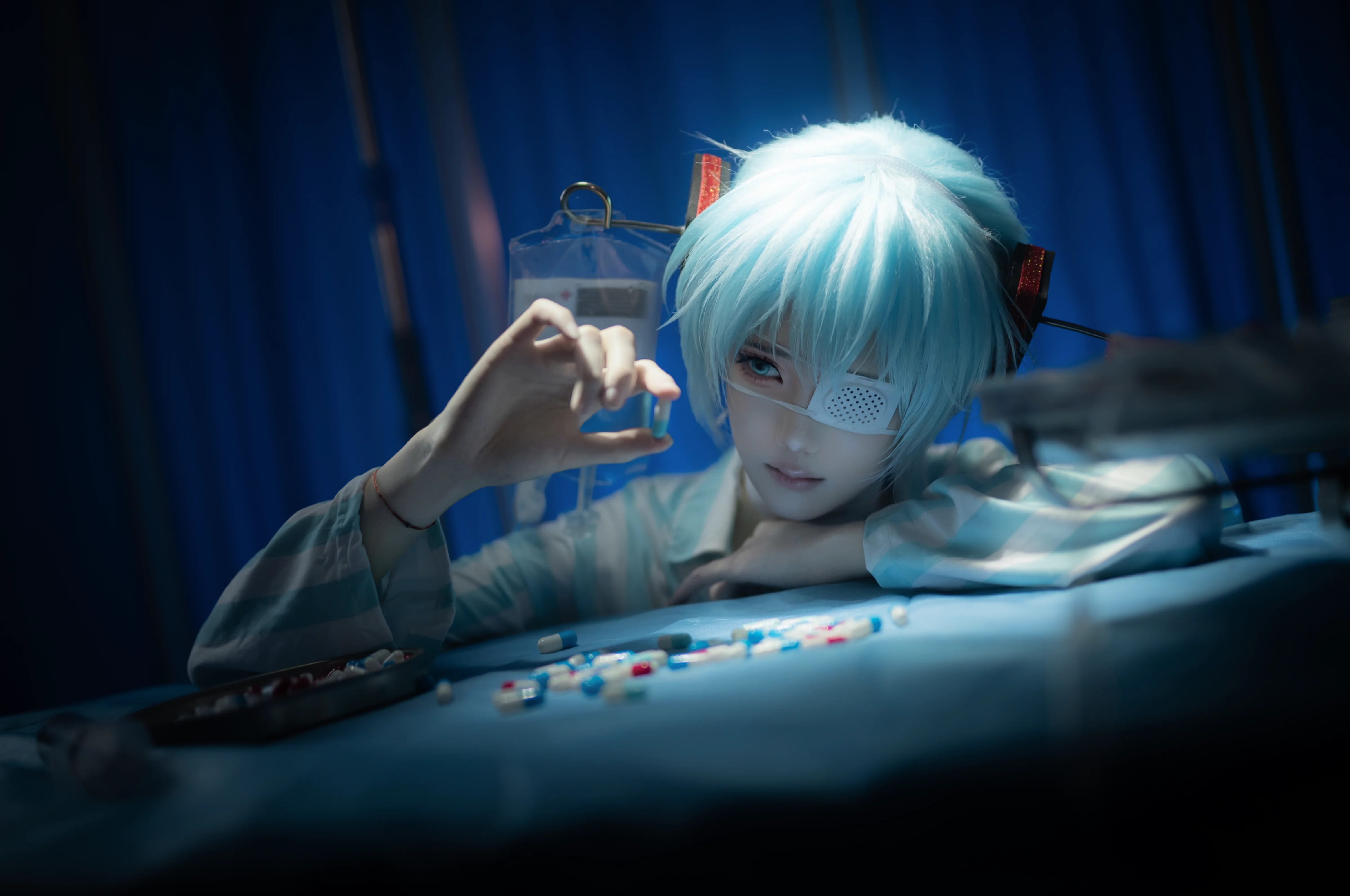 【初音未来cos】病院蓝光下的破碎与静谧 - 第 2 张