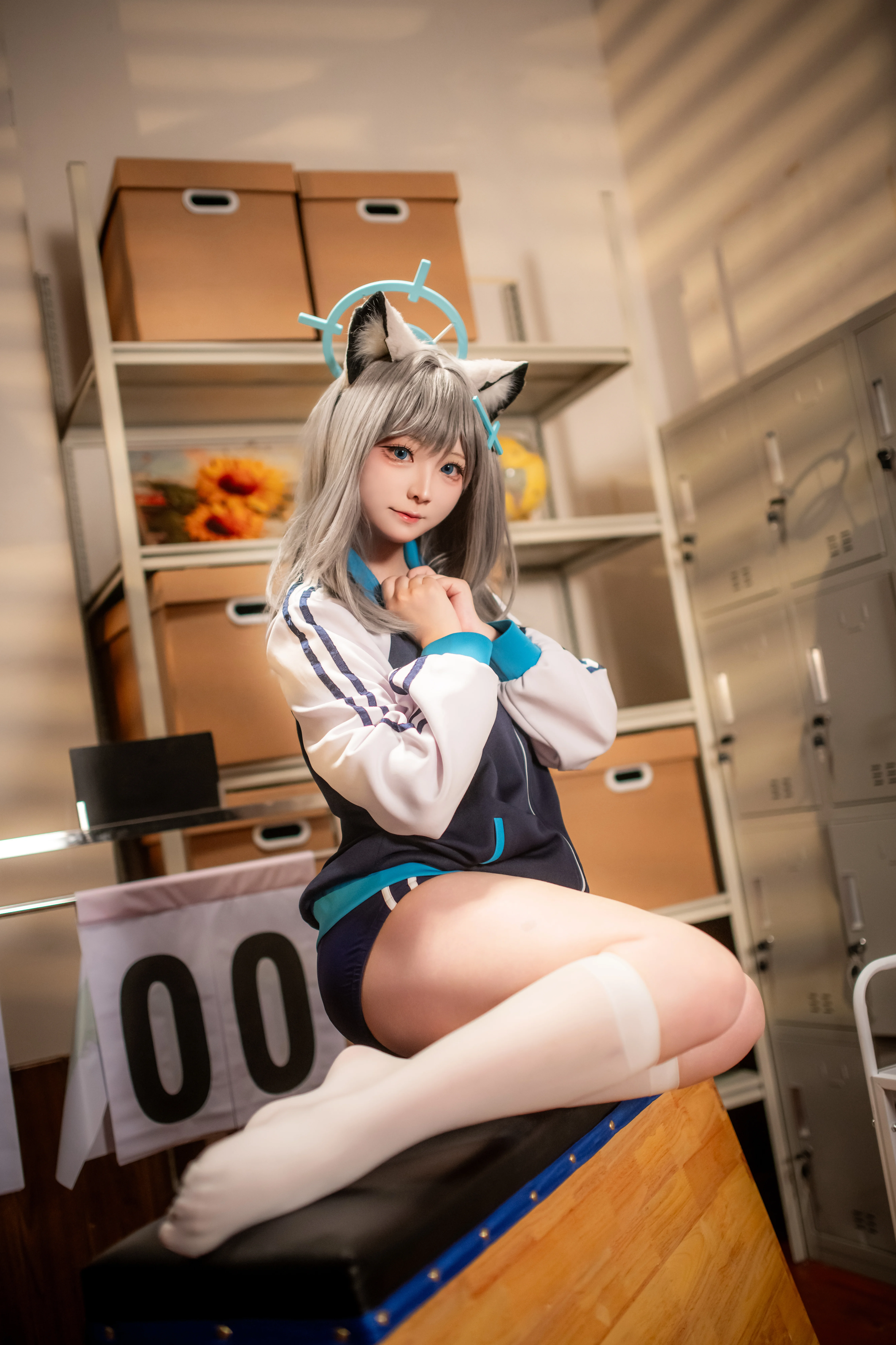 【砂狼白子cos】蔚蓝档案的日常锻炼时光 - 第 2 张