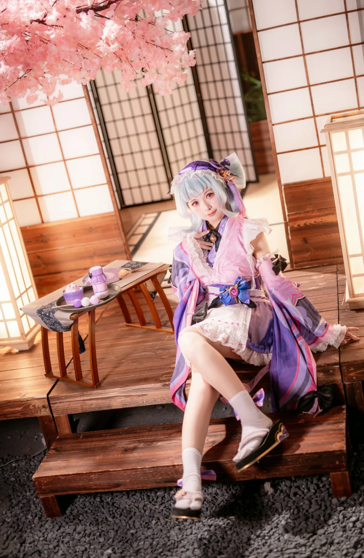 【梦见月瑞希cos】愁云拂散，梦间月明的原神和风 - 第 1 张