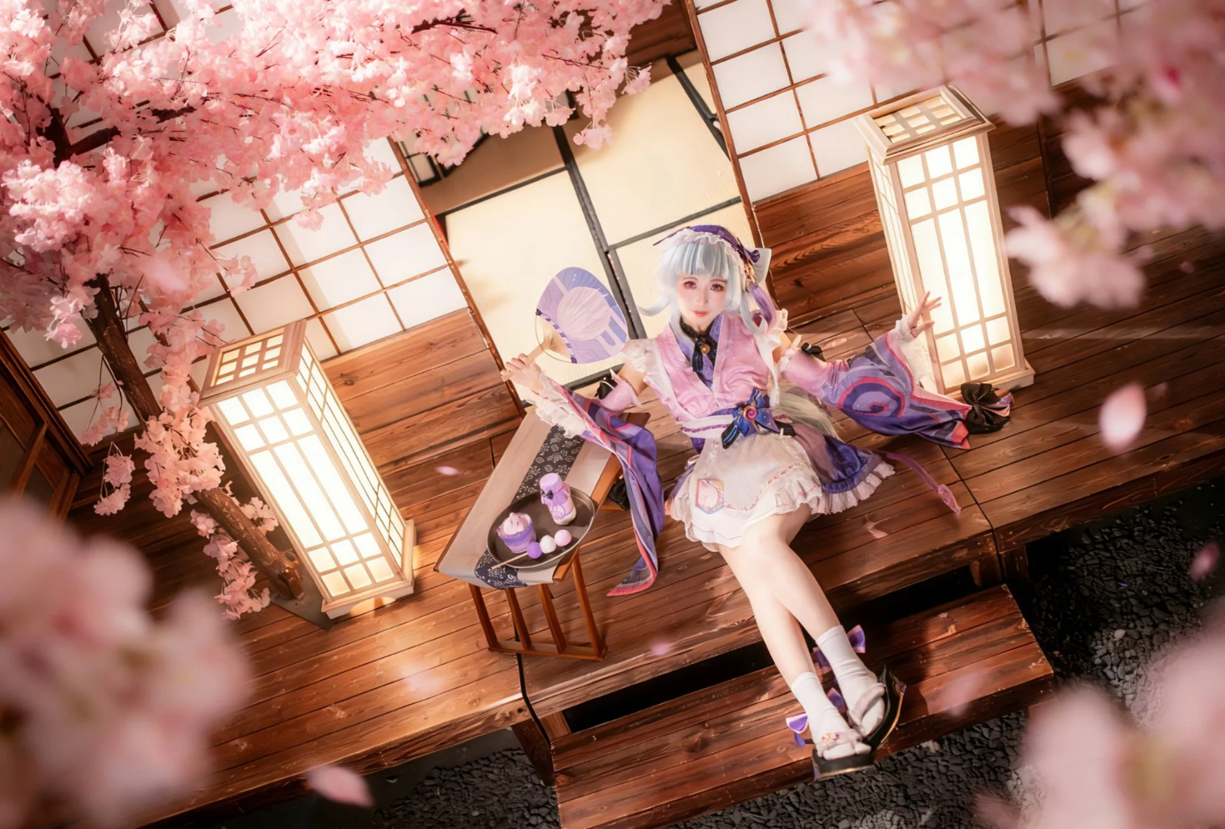 【梦见月瑞希cos】愁云拂散，梦间月明的原神和风 - 第 2 张