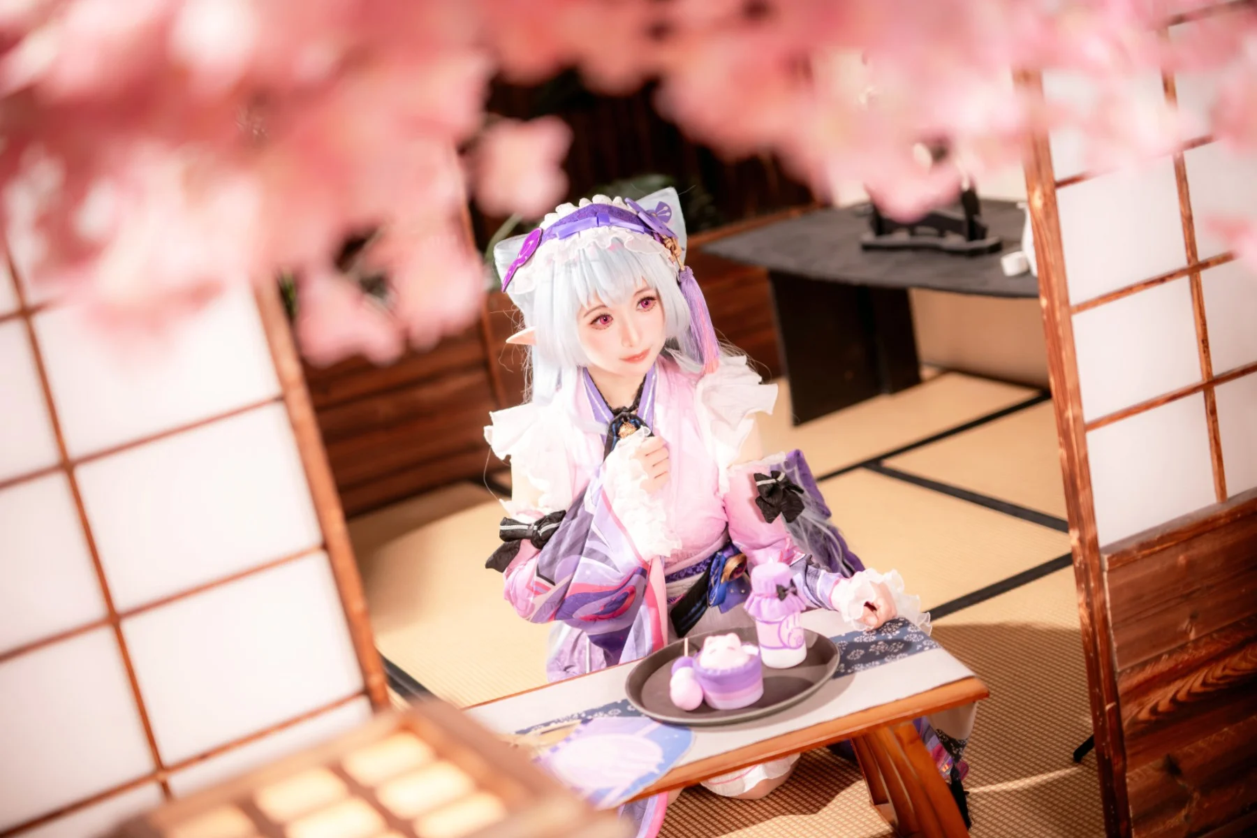 【梦见月瑞希cos】愁云拂散，梦间月明的原神和风 - 第 6 张