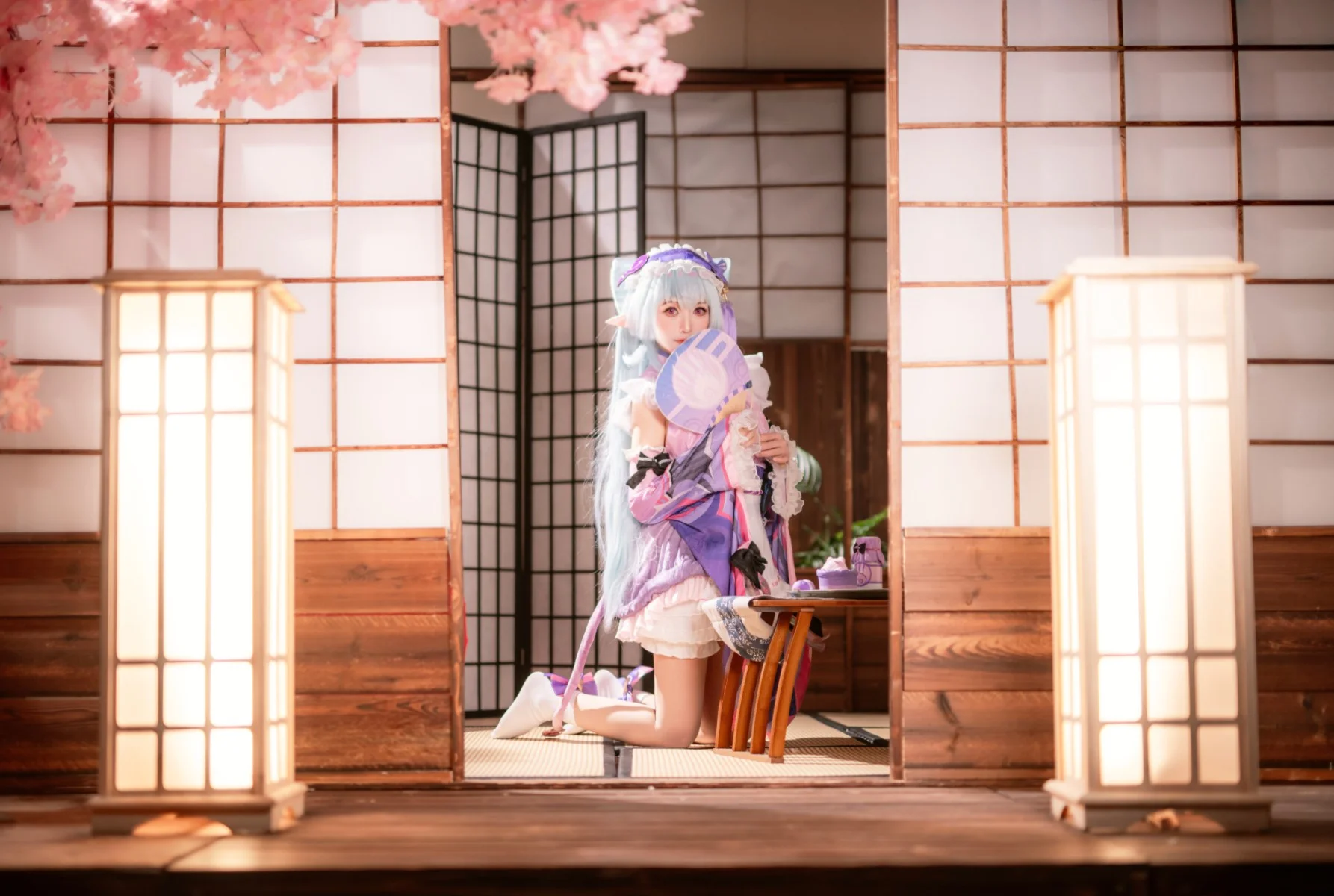 【梦见月瑞希cos】愁云拂散，梦间月明的原神和风 - 第 7 张