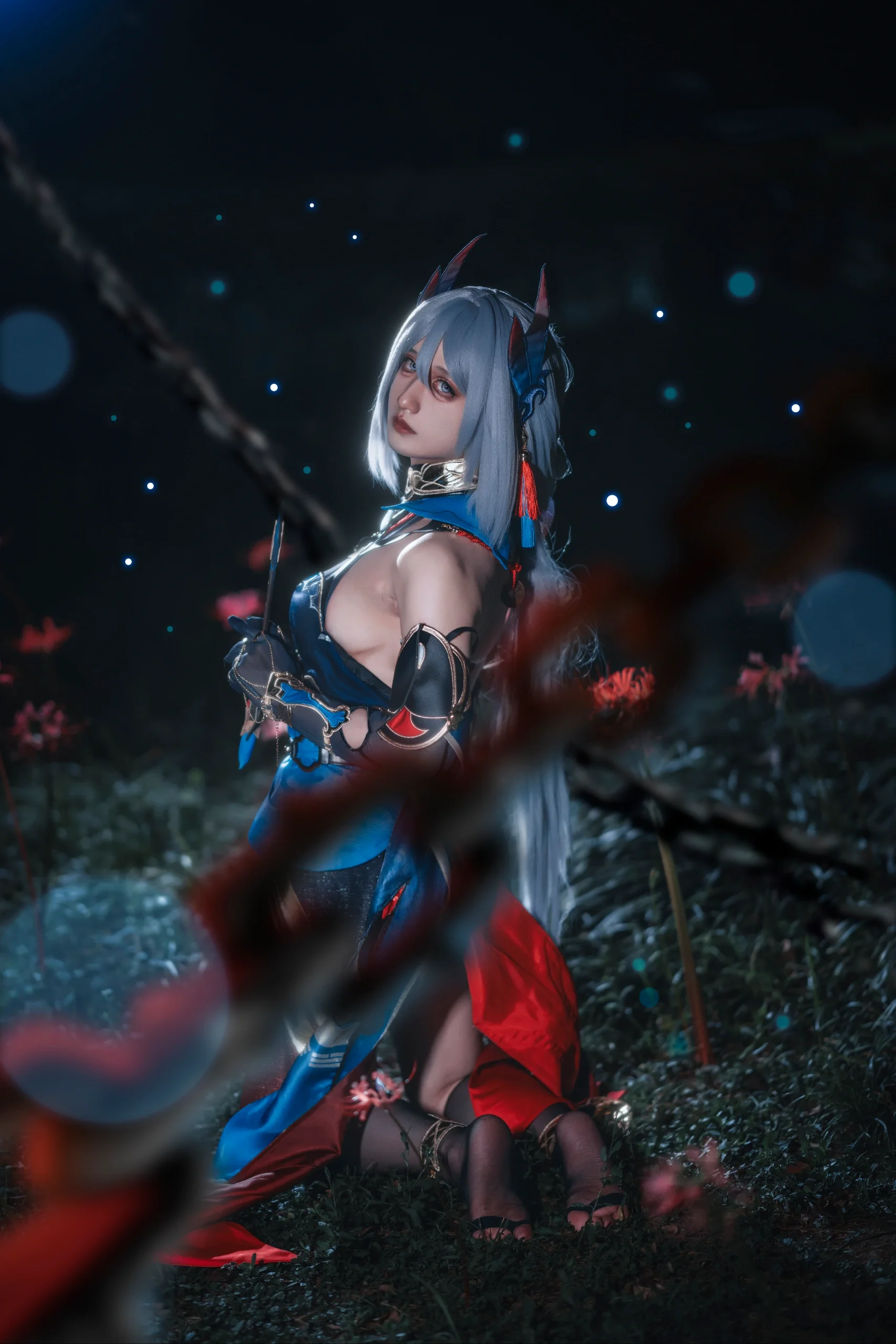 【寒鸦cos】月下洞天与因果殿前的静谧时刻 - 第 1 张