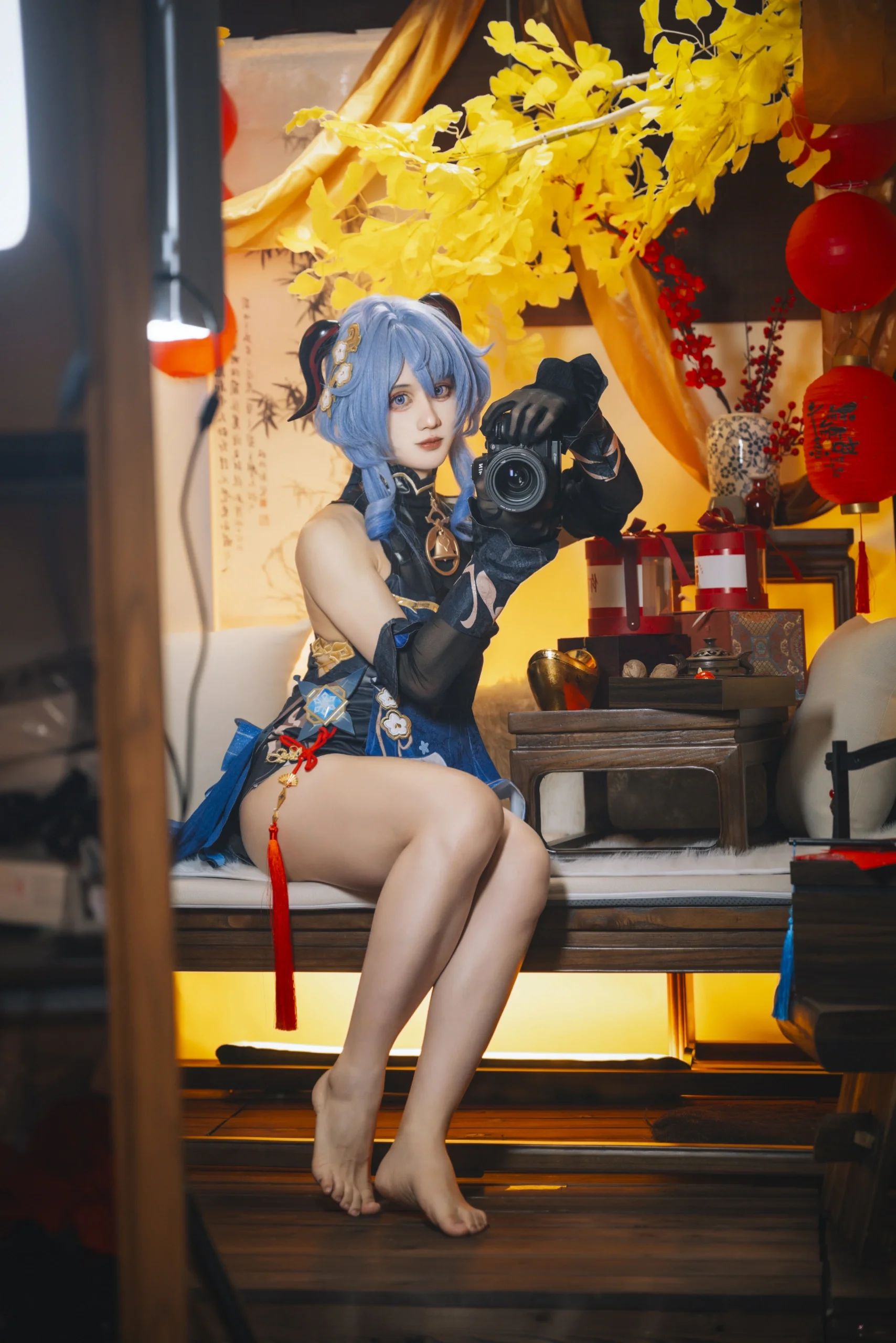 【甘雨cos】原神裡的璃月少女，中式國風新年寫真