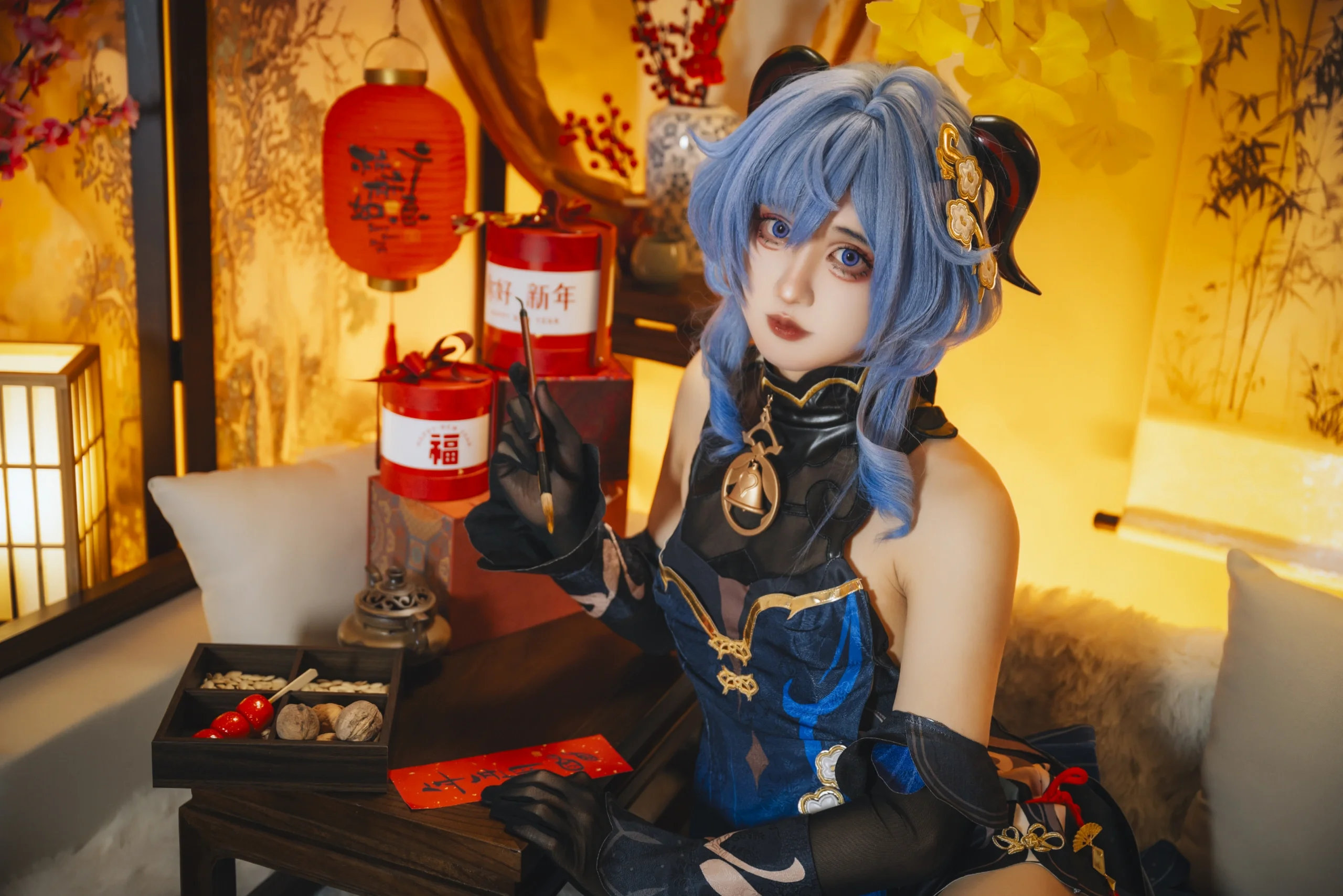 【甘雨cos】原神海灯节，愿旅行者旅途平安顺遂 - 第 4 张