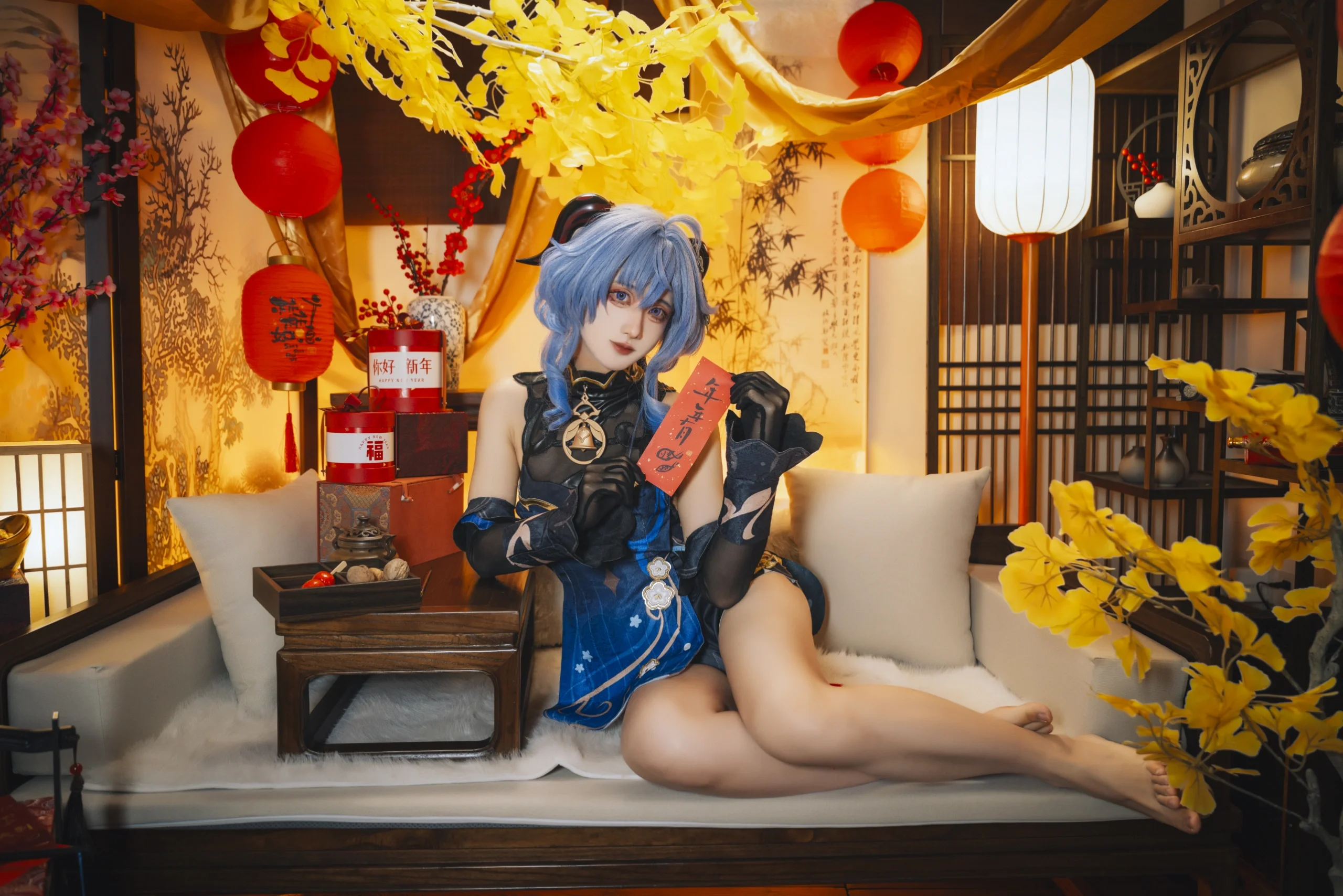 【甘雨cos】原神海灯节，愿旅行者旅途平安顺遂 - 第 6 张
