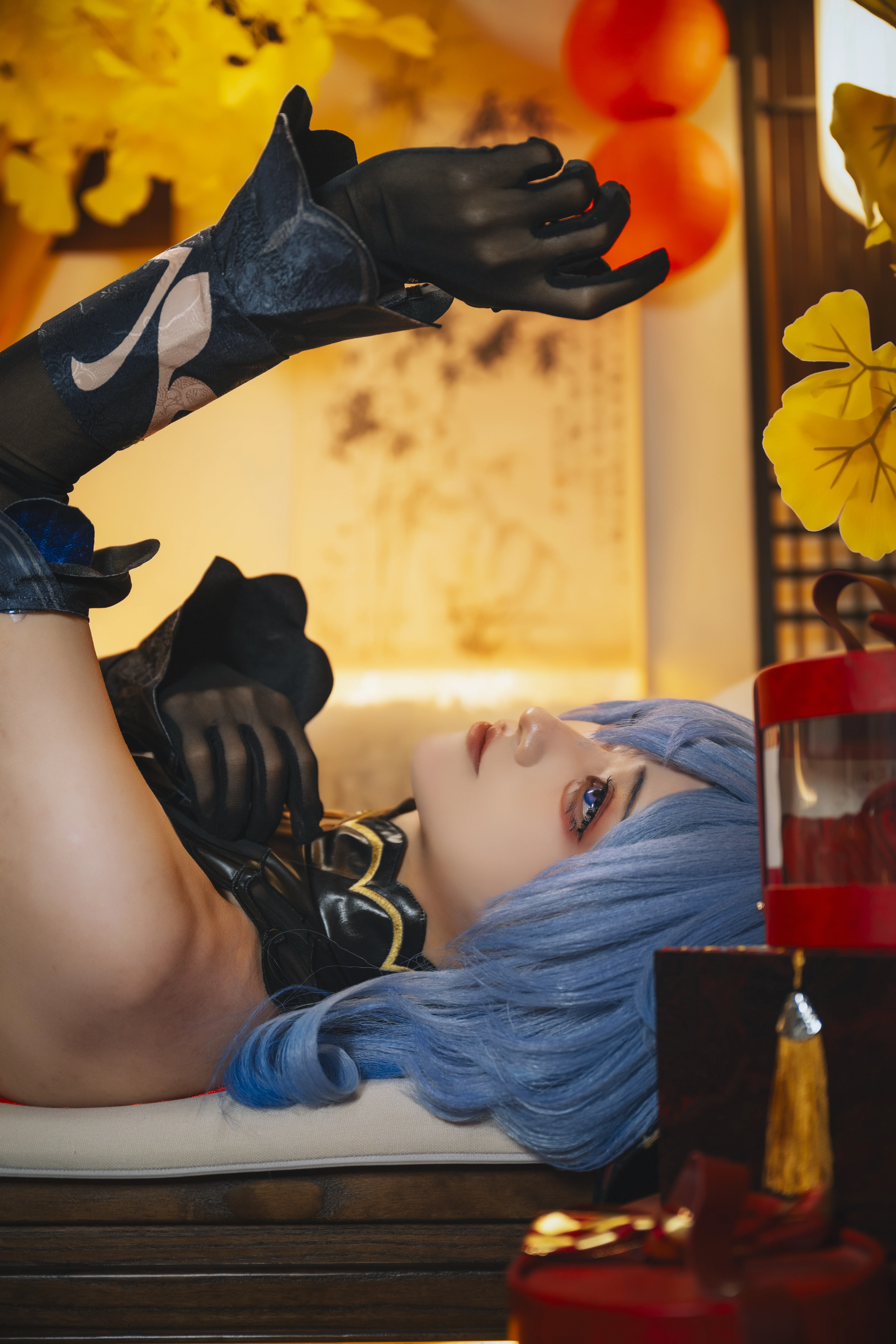 【甘雨cos】原神奔霄颂玉轮，海灯节年味满满的治愈系视觉 - 第 5 张