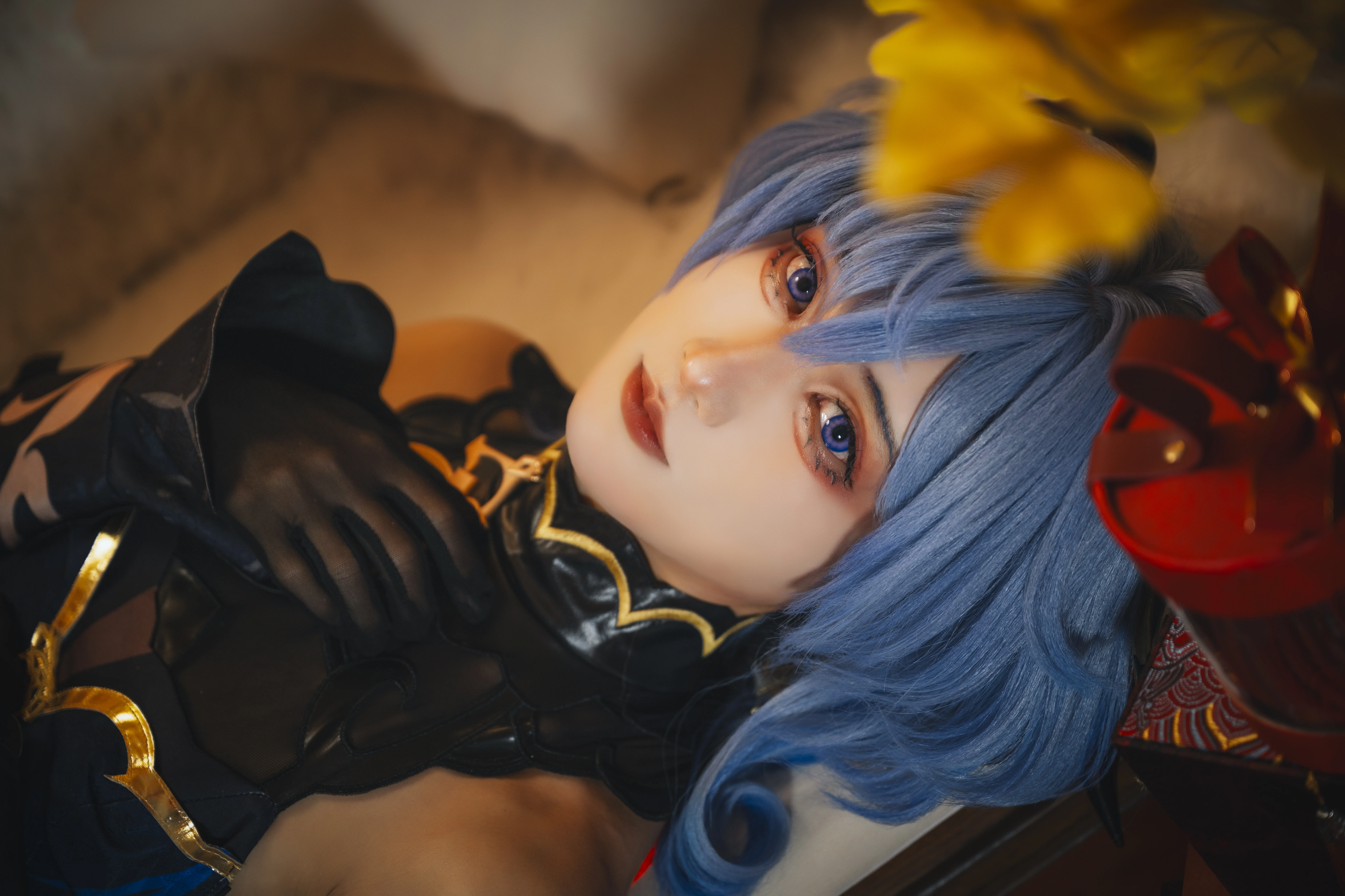 【甘雨cos】原神奔霄颂玉轮，海灯节年味满满的治愈系视觉 - 第 6 张