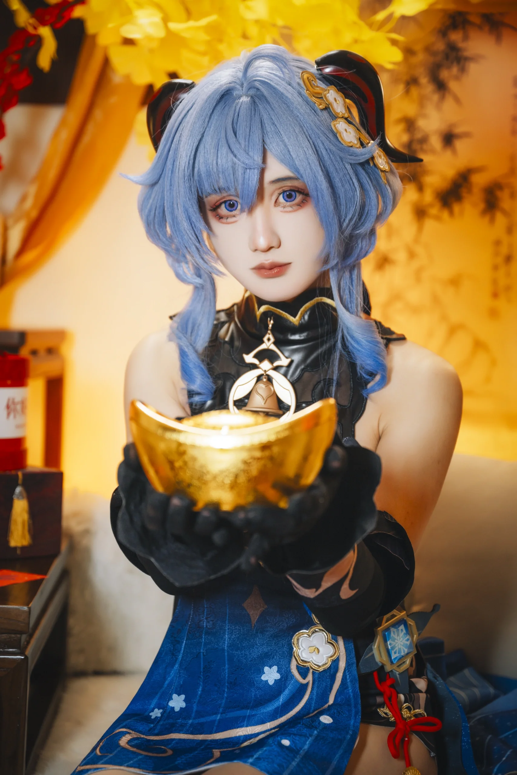 【甘雨cos】原神奔霄颂玉轮，海灯节年味满满的治愈系视觉