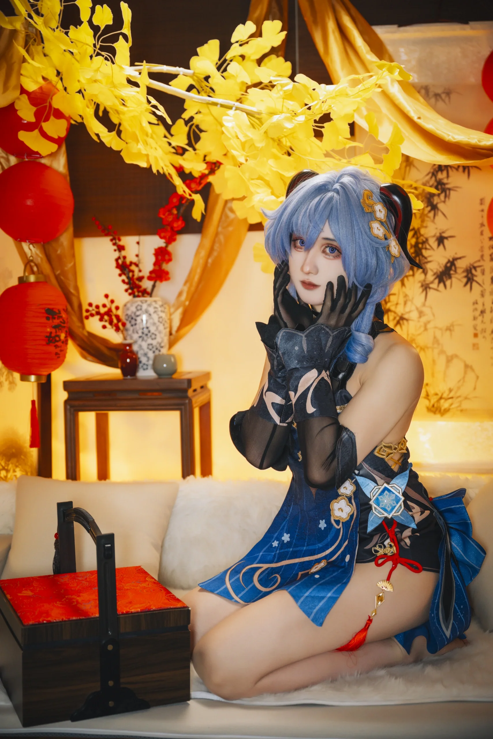 【甘雨cos】原神奔霄颂玉轮，海灯节年味满满的治愈系视觉 - 第 9 张