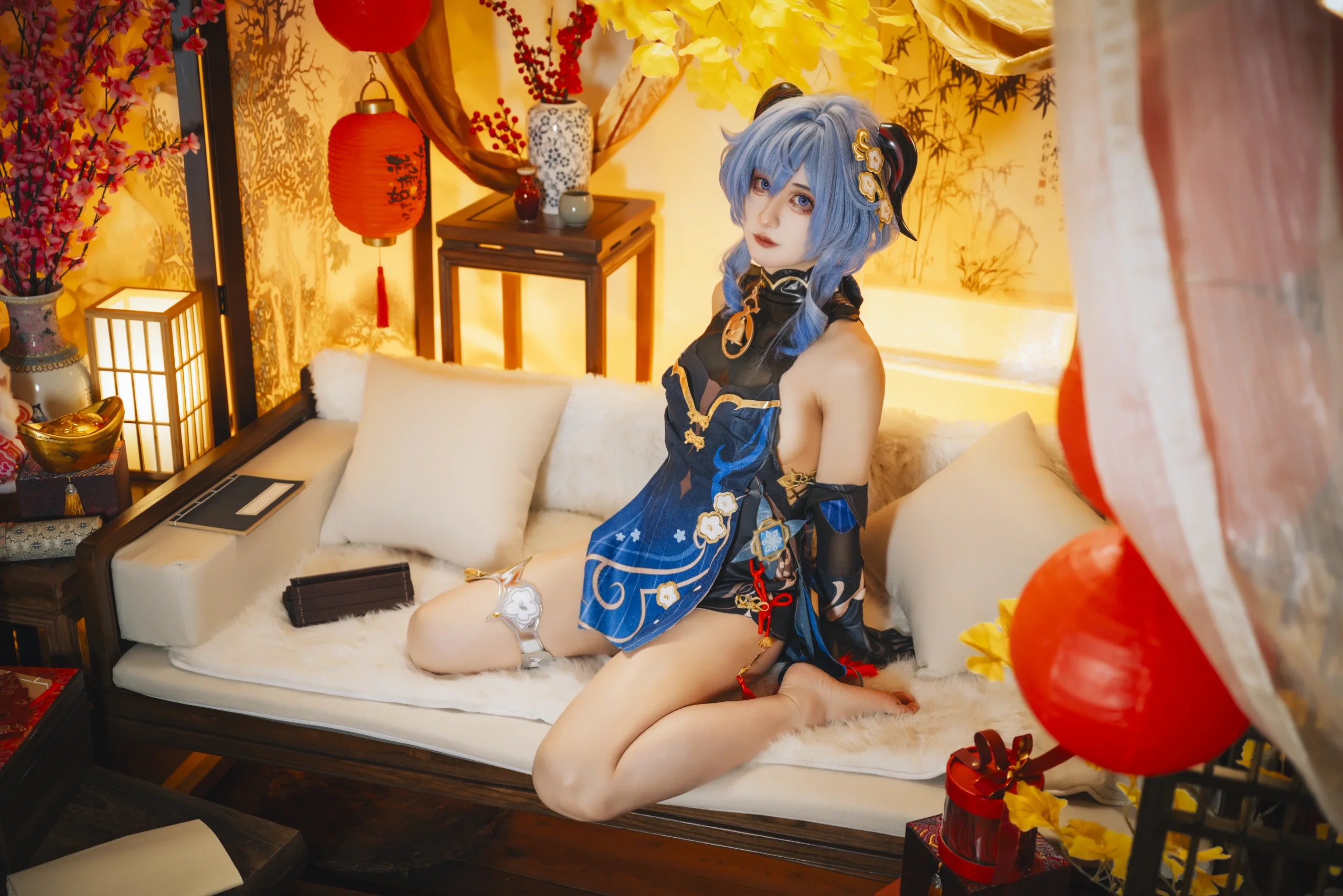 【符玄甘雨cos】罗浮仙舟与璃月港的新春双倍祝福 - 第 3 张
