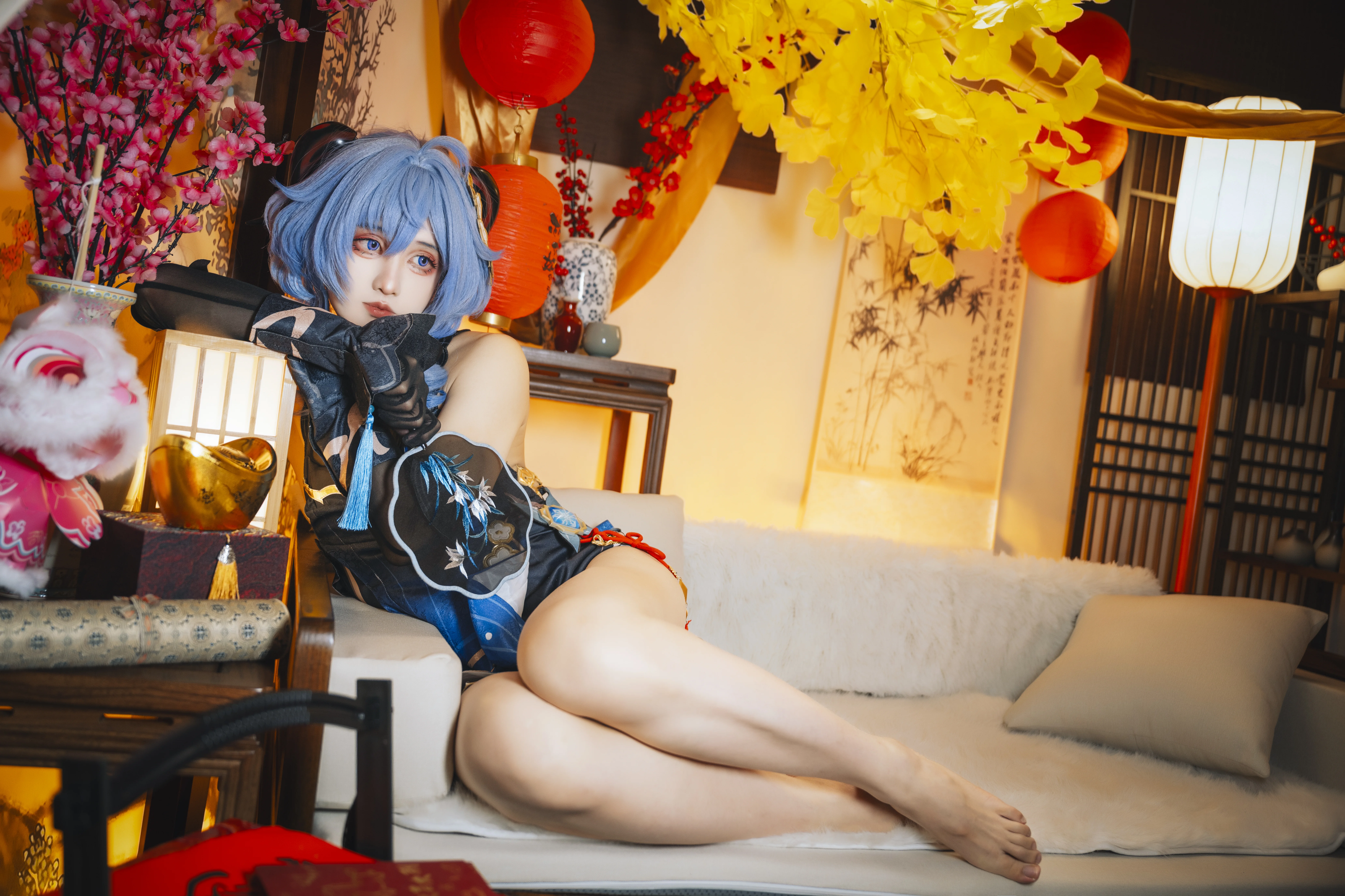 【甘雨cos】元宵佳节，琉璃百合般清冷的温柔 - 第 14 张