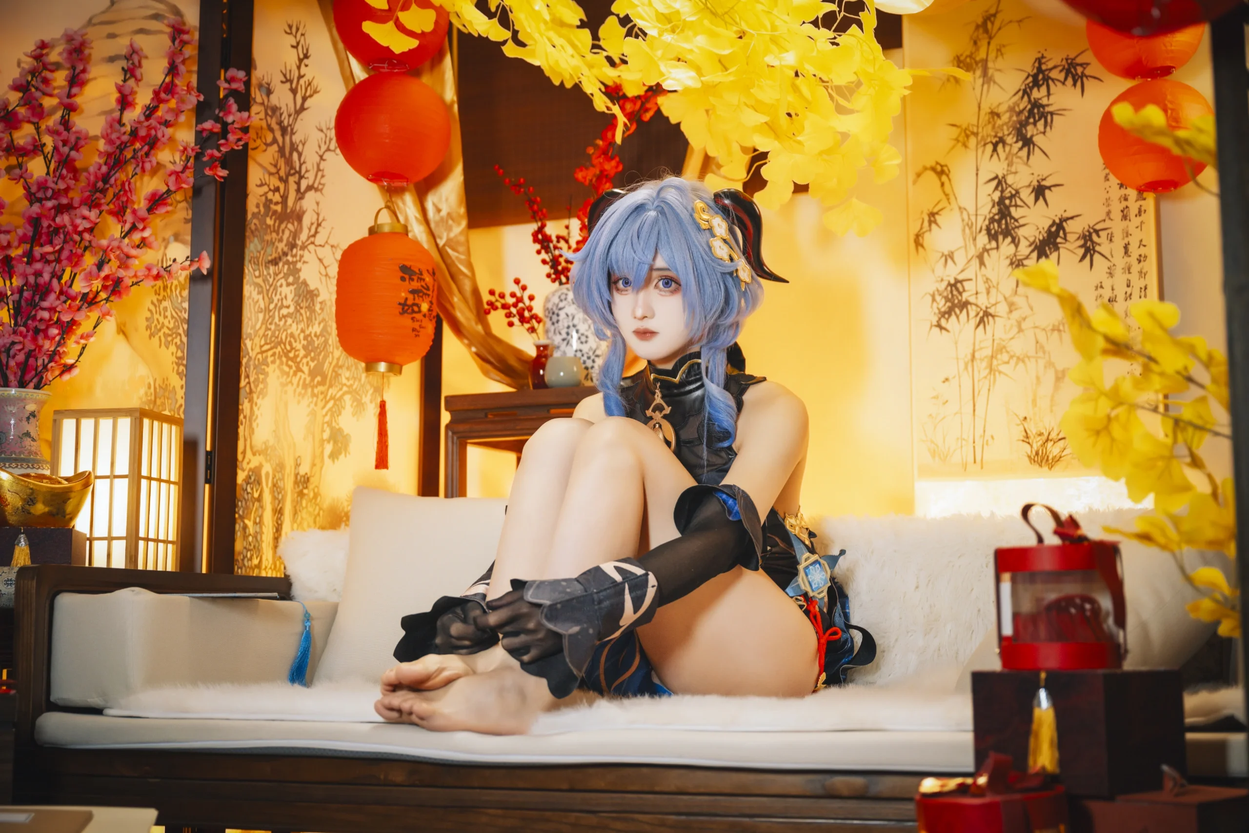 【甘雨cos】元宵佳节，琉璃百合般清冷的温柔 - 第 16 张