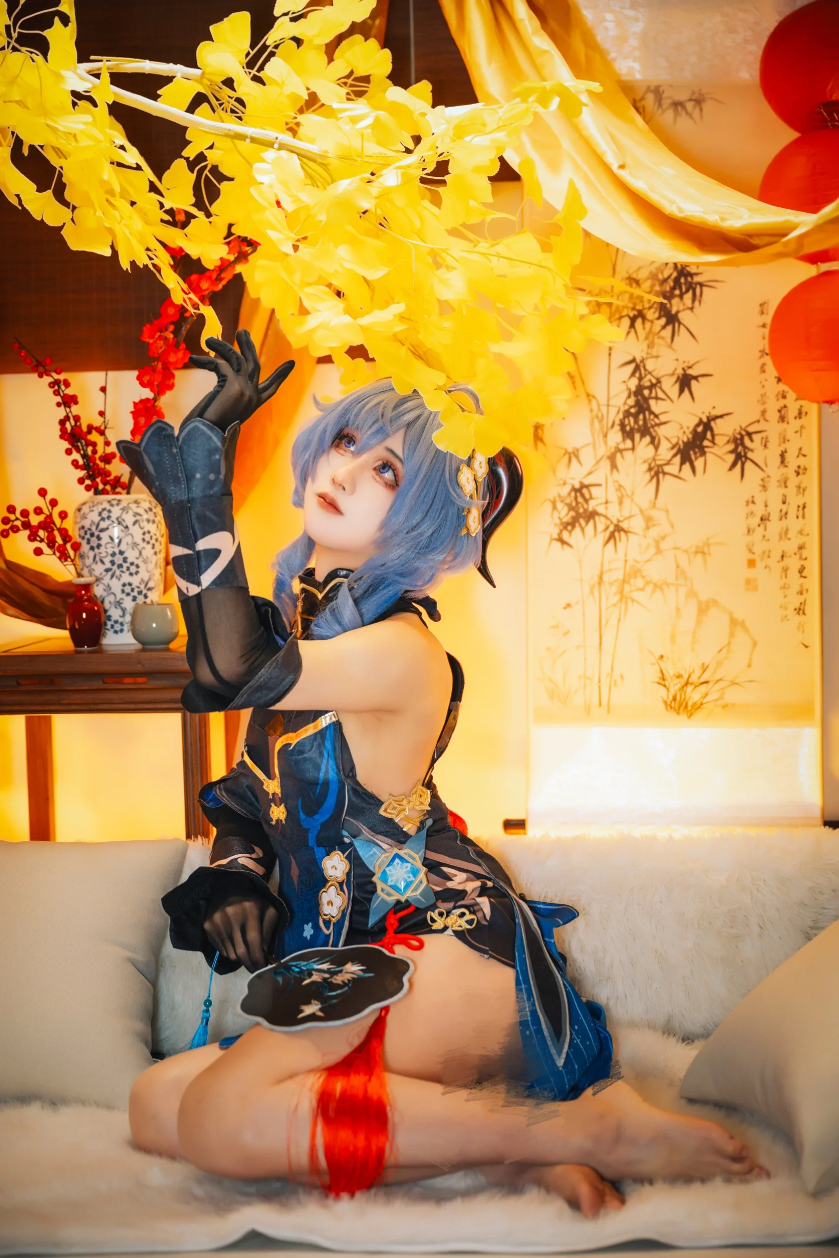 【甘雨cos】元宵佳节，琉璃百合般清冷的温柔 - 第 3 张